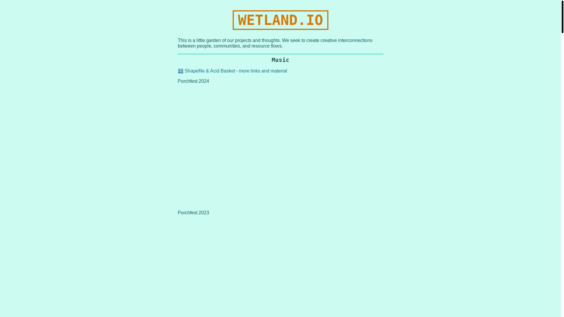 website screenshot of https://wetland.pages.dev/
