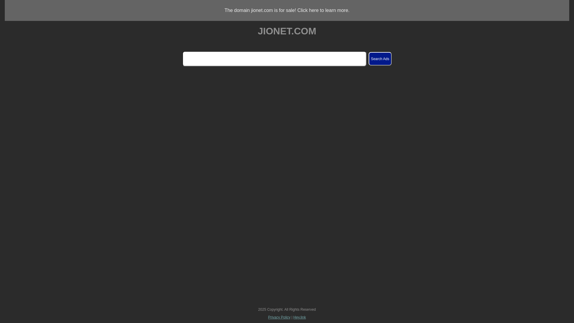 website screenshot of https://jionet.com/