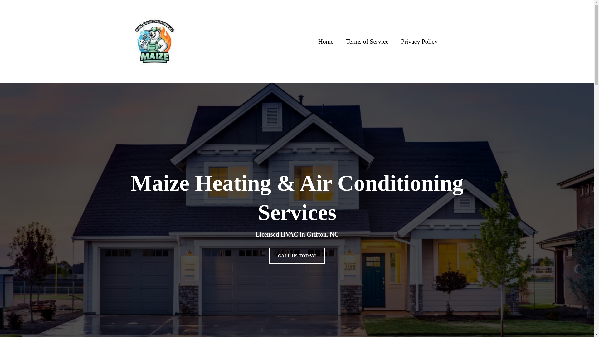 website screenshot of https://maizeheatingairconditioningservices.com/