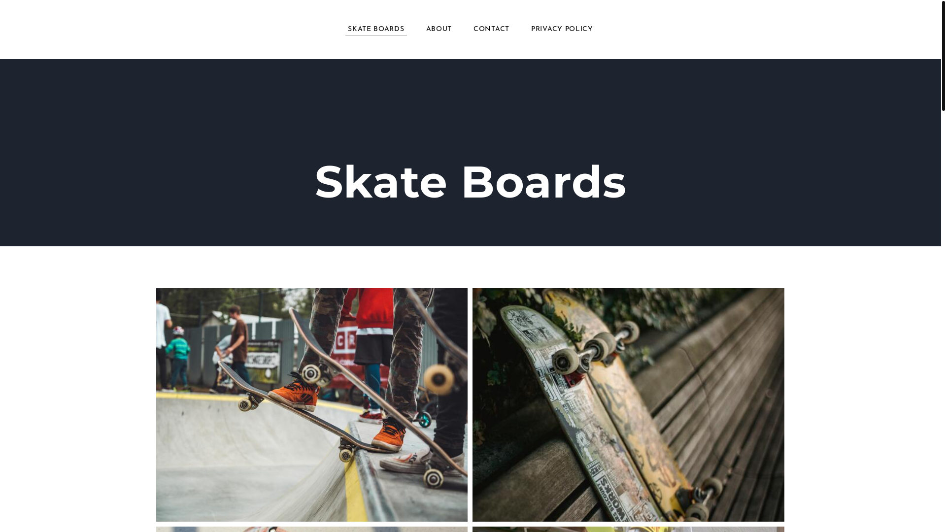website screenshot of https://skate-boards-uio.pages.dev/