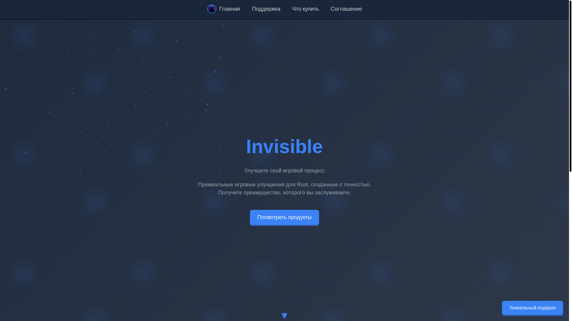 website screenshot of https://invisiblehacks.ru/