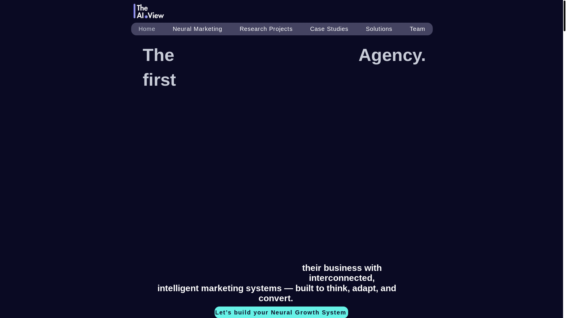 website screenshot of https://the-aiview.ro/