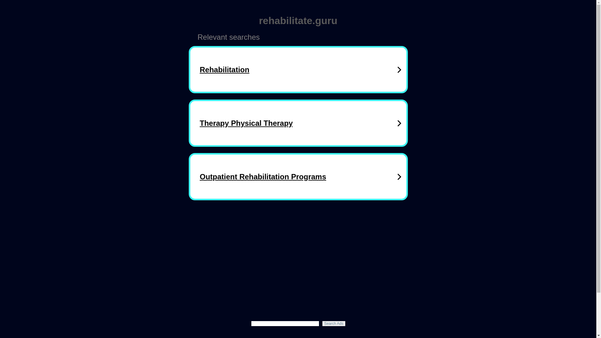 website screenshot of https://rehabilitate.guru/