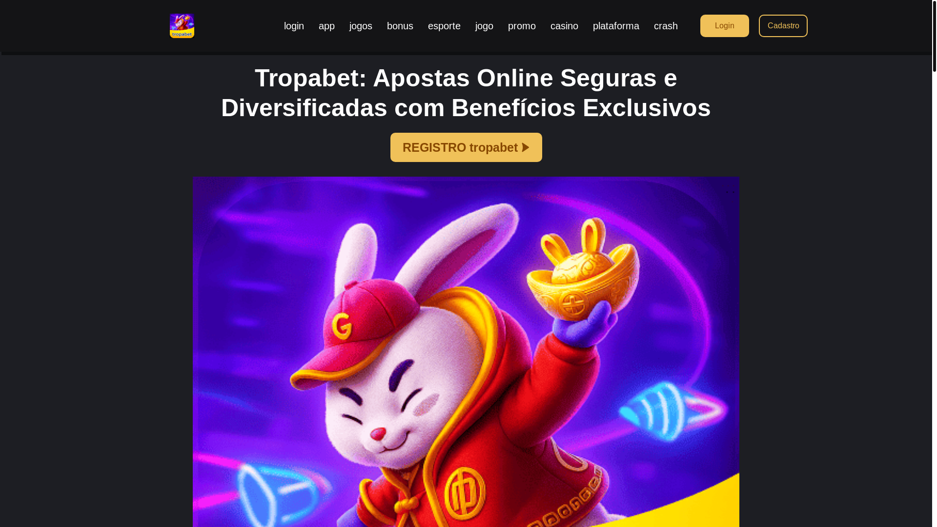 website screenshot of https://tropabete.com/