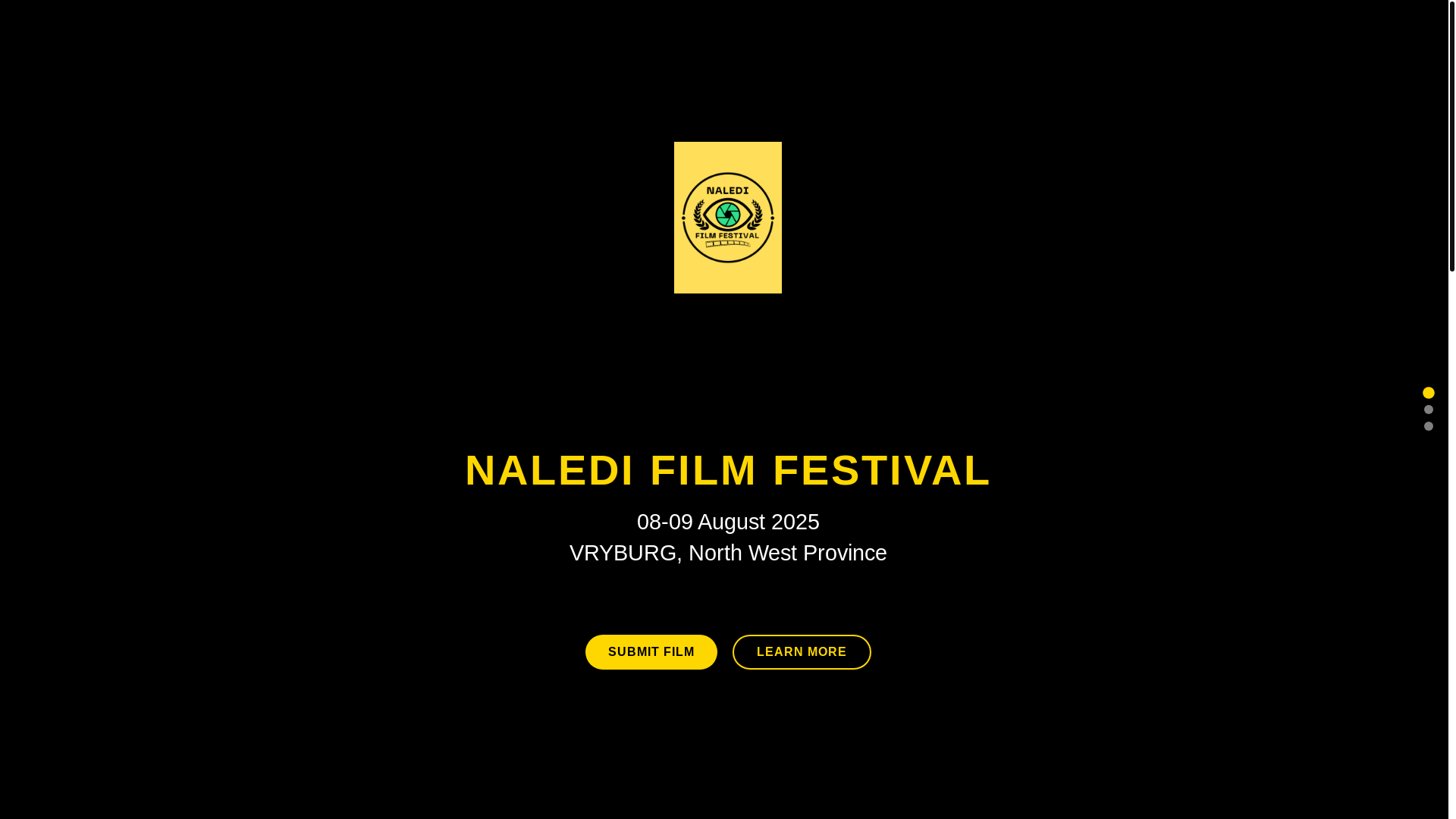 website screenshot of https://naledifilmfestival.com/