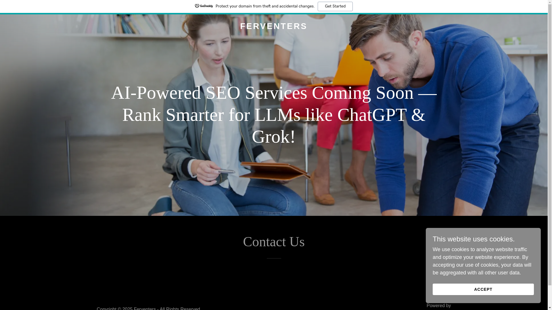 website screenshot of https://ferventers.com/
