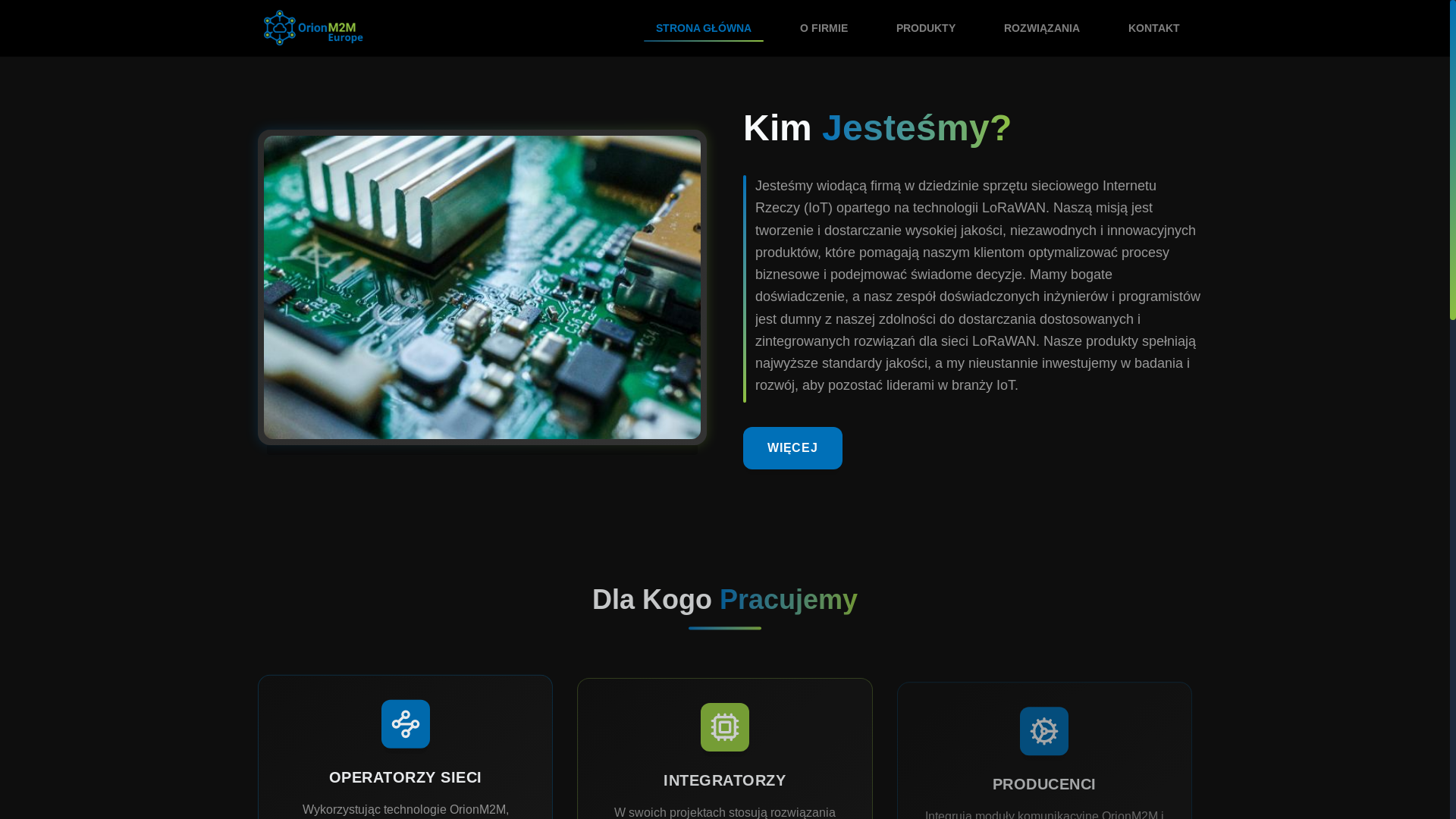 website screenshot of https://orionm2meurope.eu/
