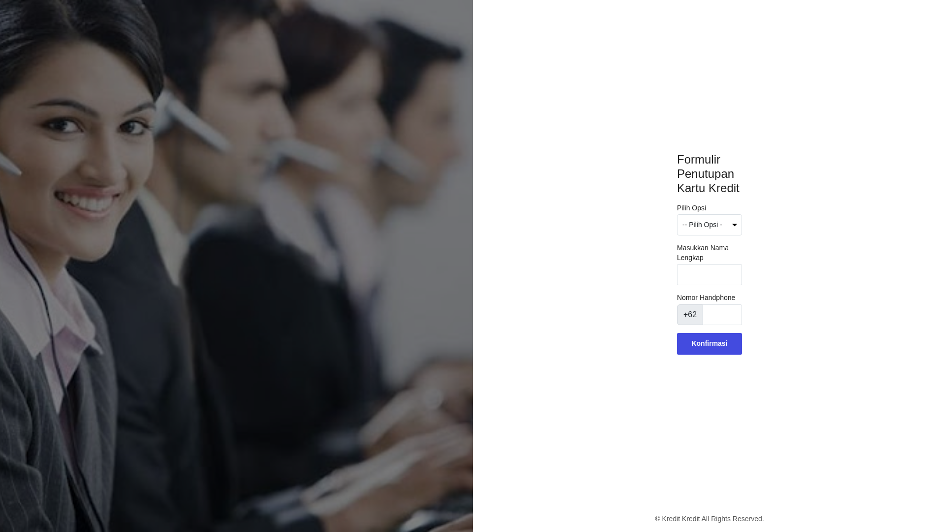 website screenshot of https://formkartukredity.pages.dev/
