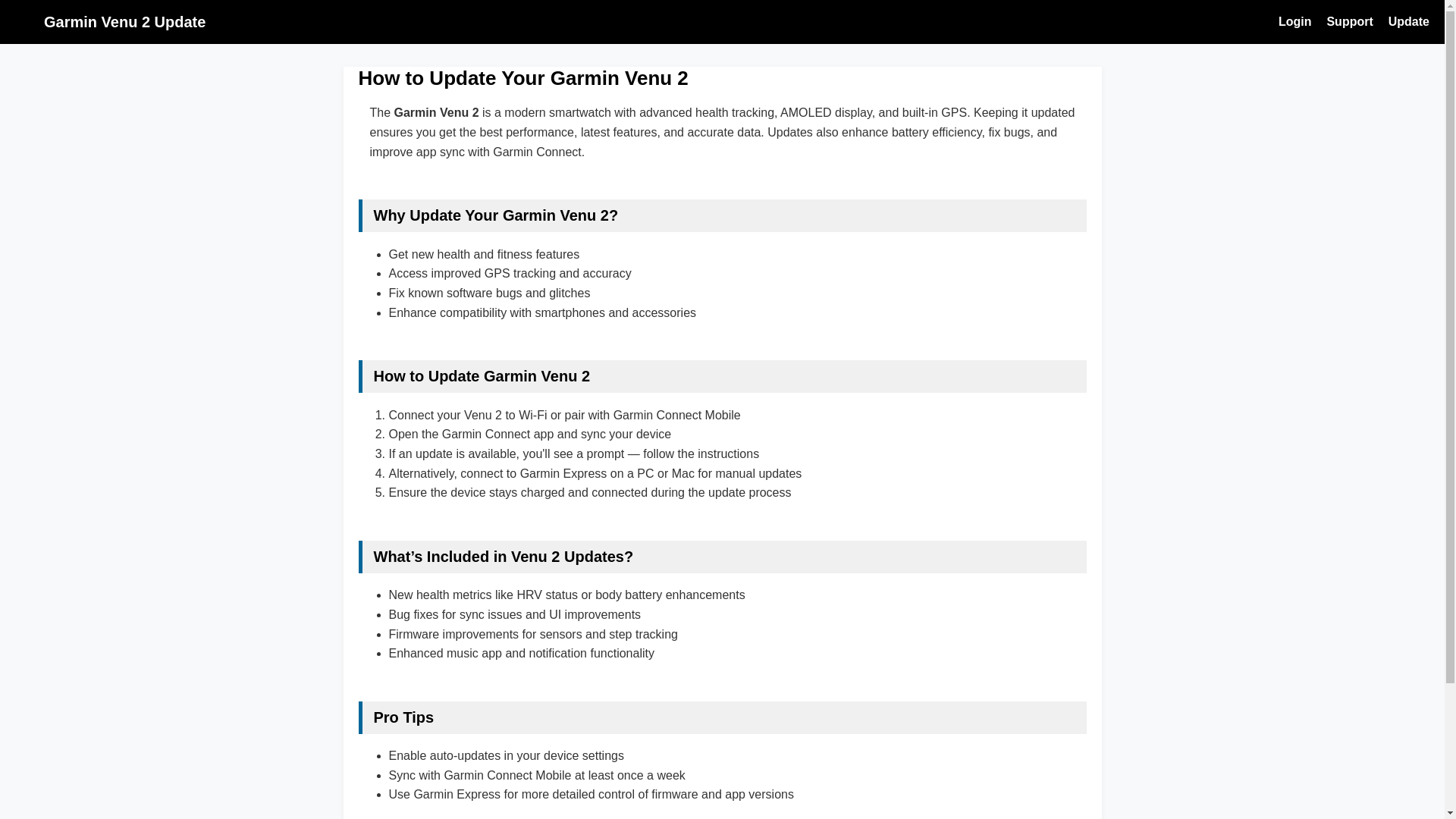 website screenshot of https://garmin-venu-2.pages.dev/