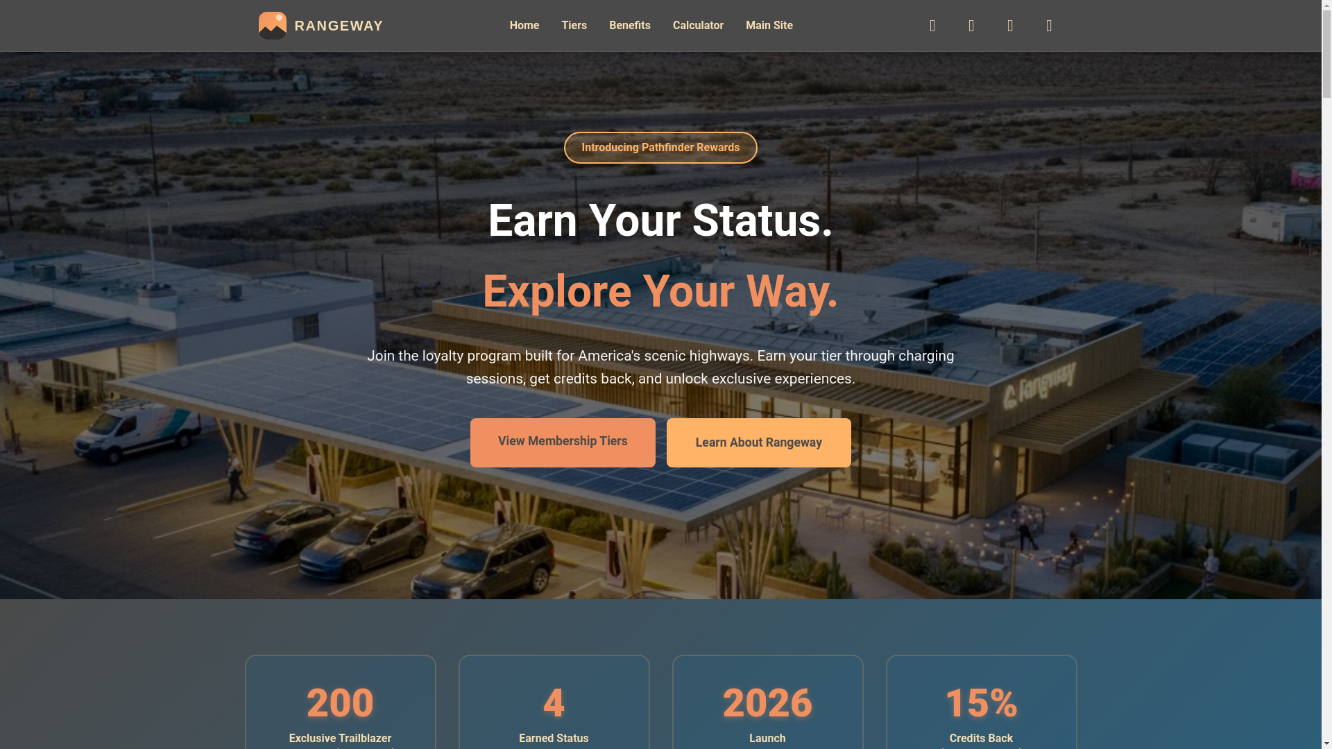 website screenshot of https://pathfinderrewards.com/