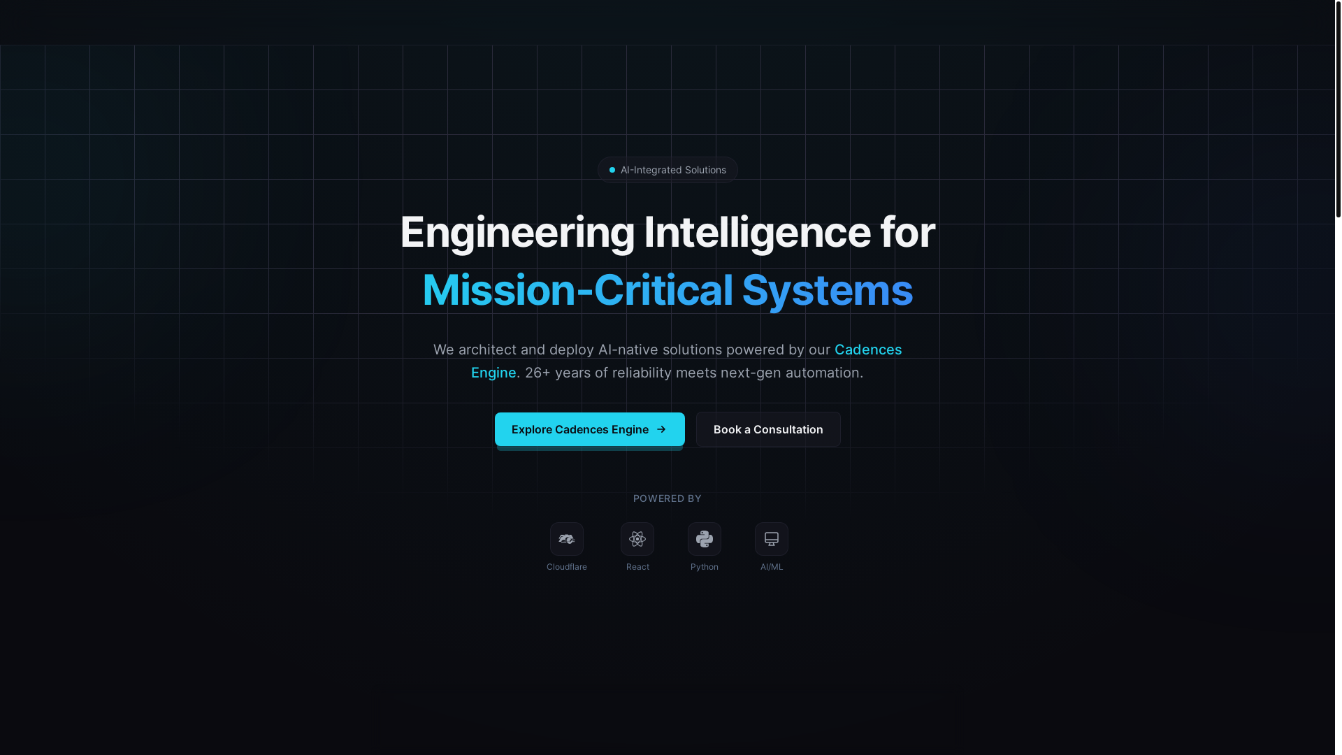 website screenshot of https://cadenceslab.com/