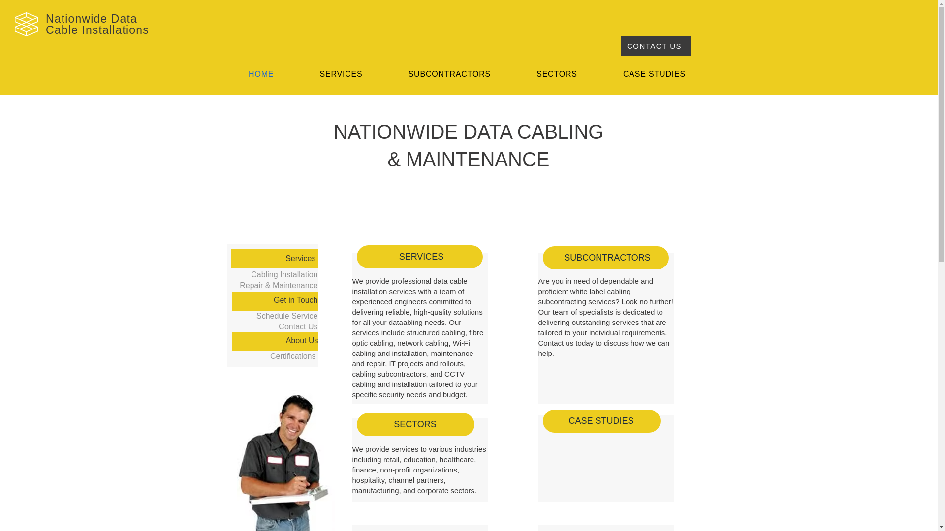 website screenshot of https://nationwidedatacabling.co.uk/