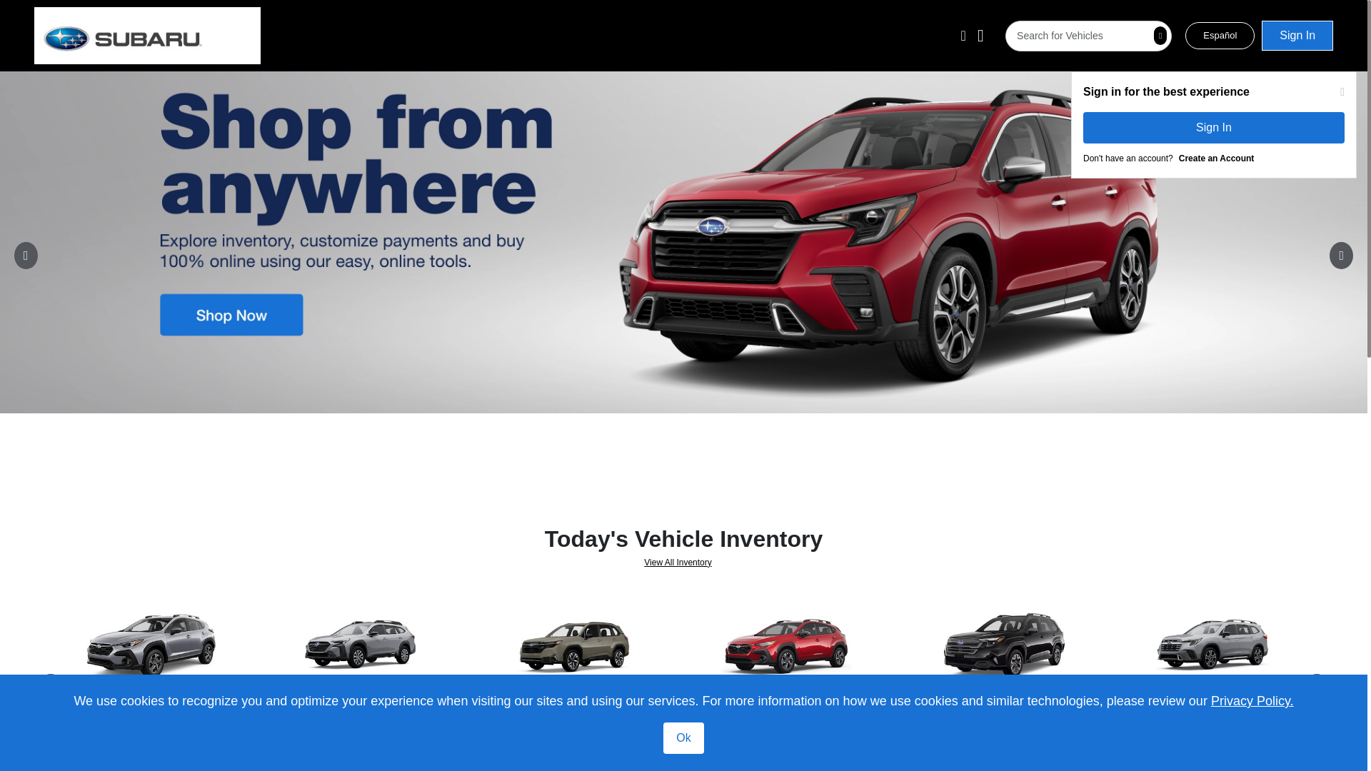 website screenshot of https://dahlsubarusheboyganstage.com/