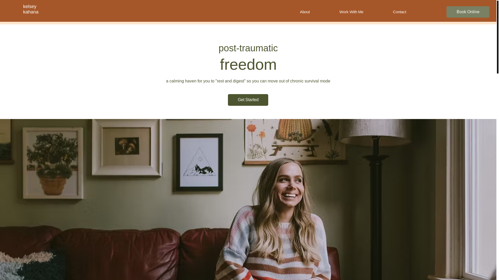 website screenshot of https://kelseykahana.com/