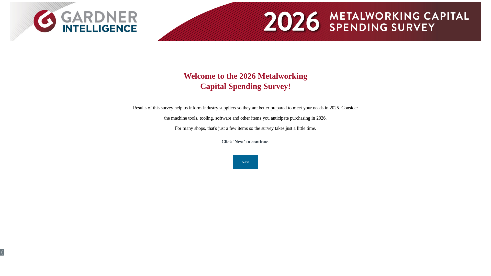 website screenshot of http://survey.mmsonline.com/metal
