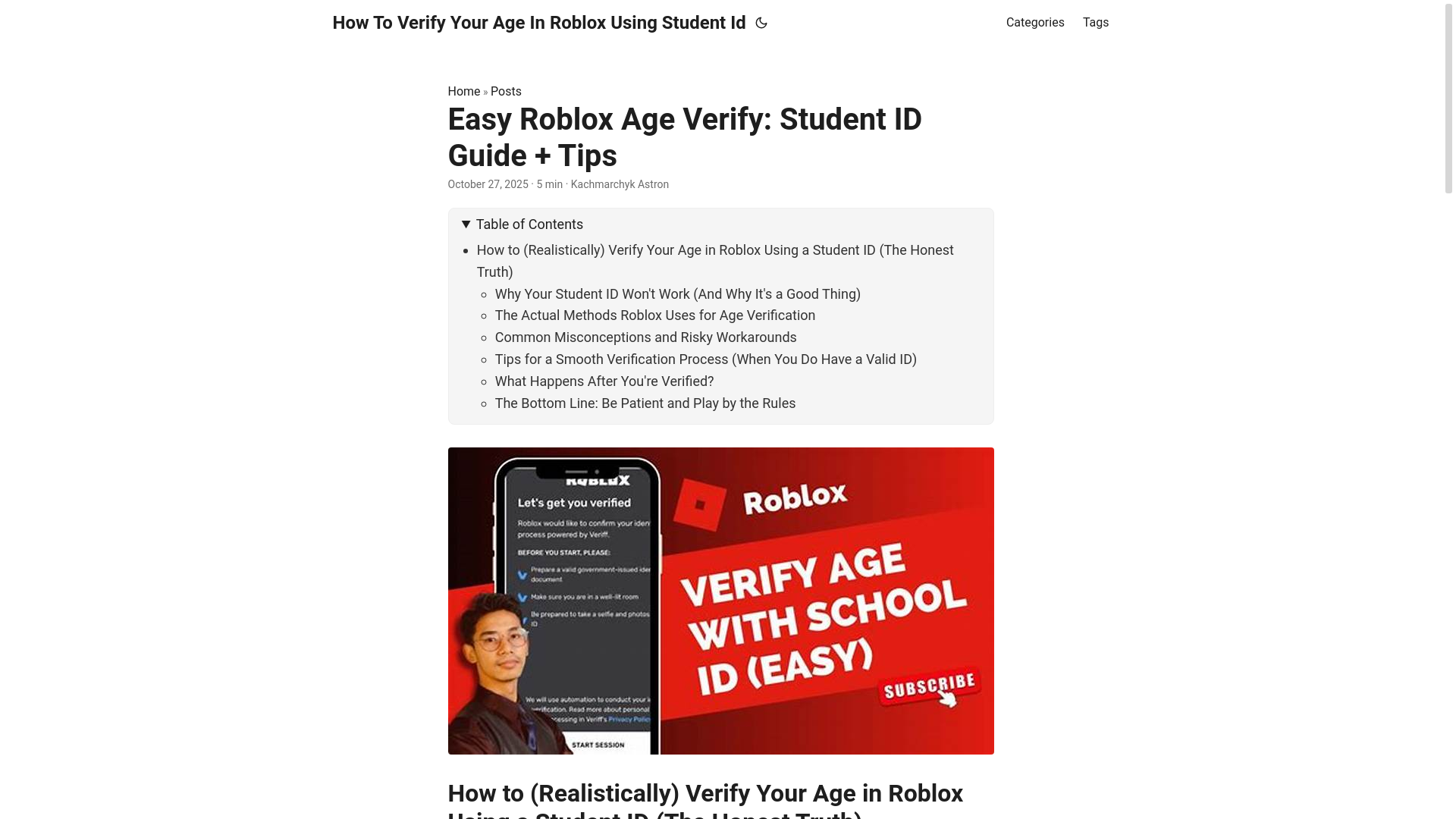 website screenshot of https://how-to-verify-your-age-in-roblox-using-student-id.pages.dev/