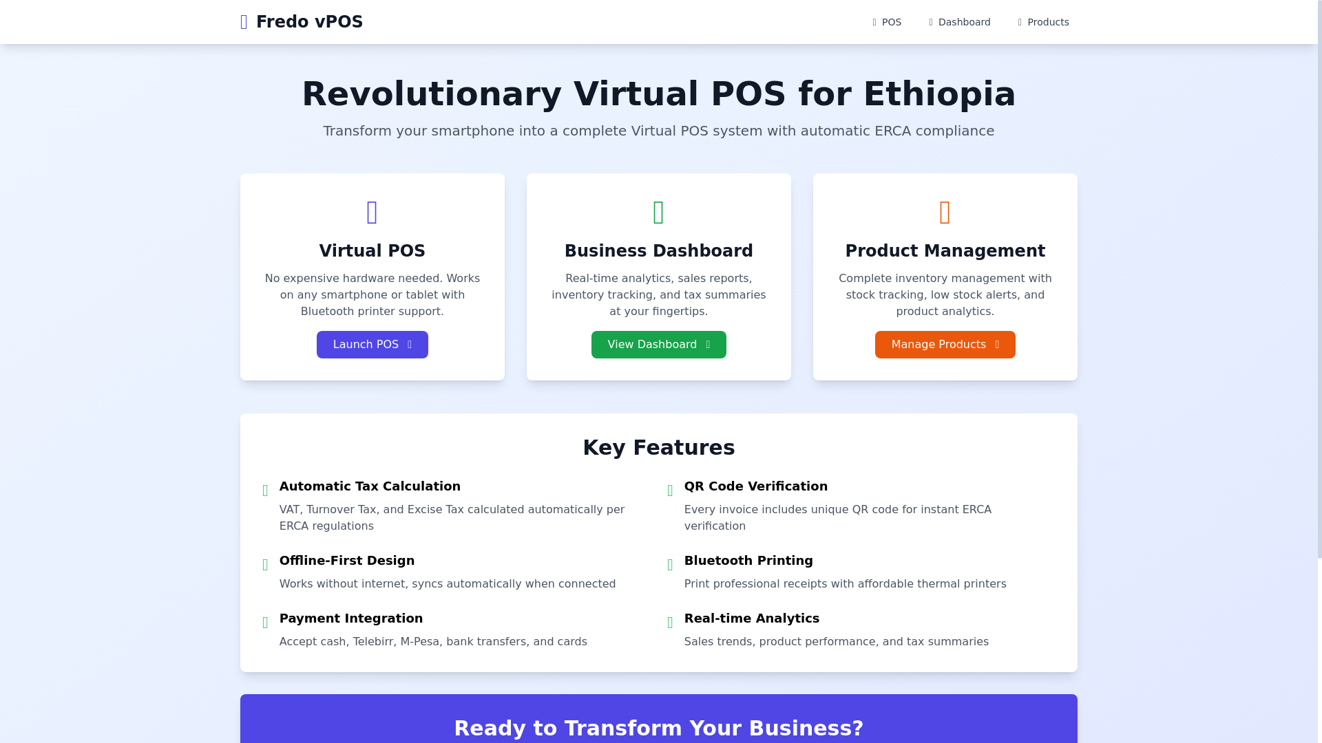 website screenshot of https://fredo-vpos.pages.dev/