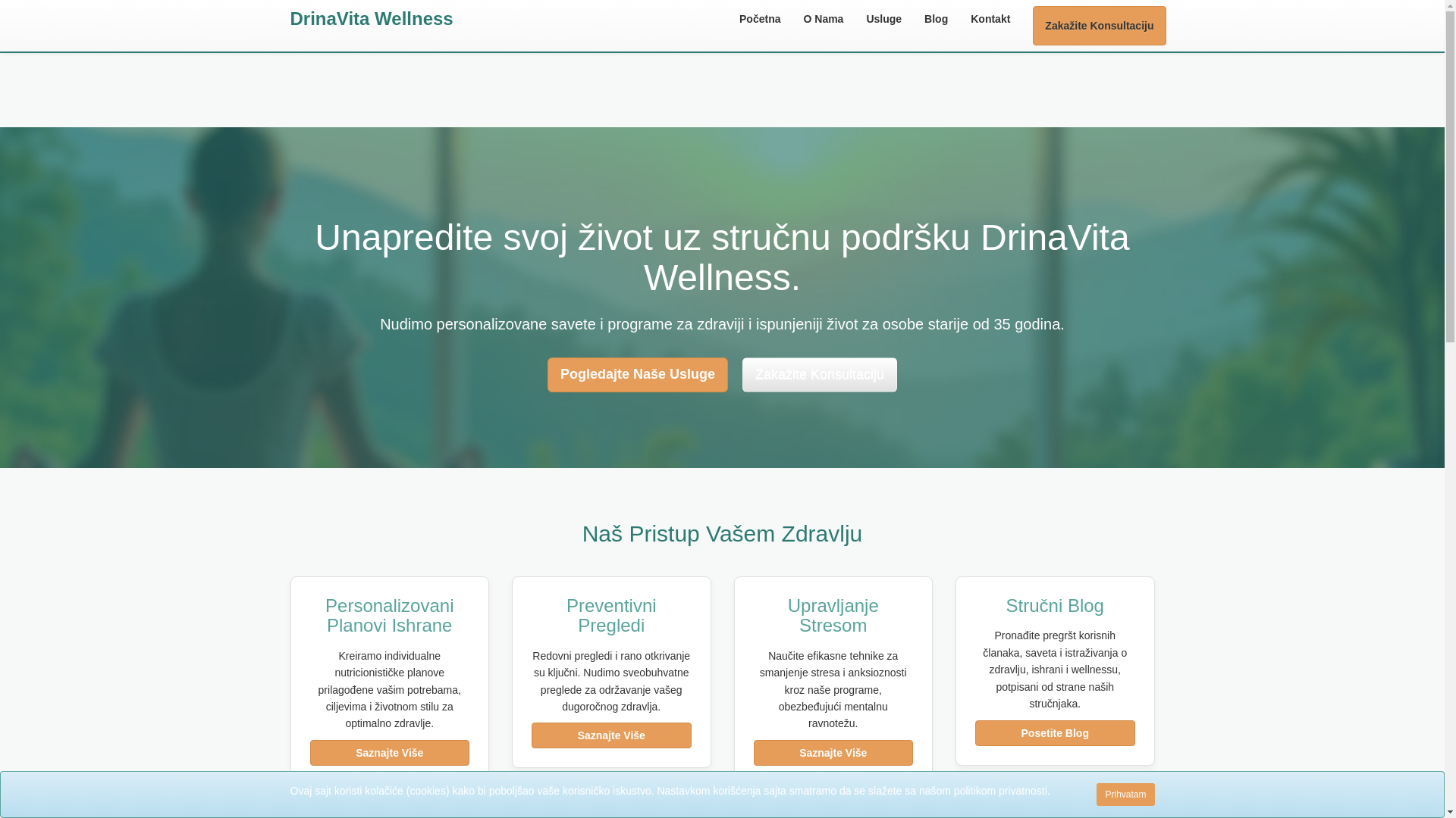 website screenshot of https://drinavitawellnessa.com/