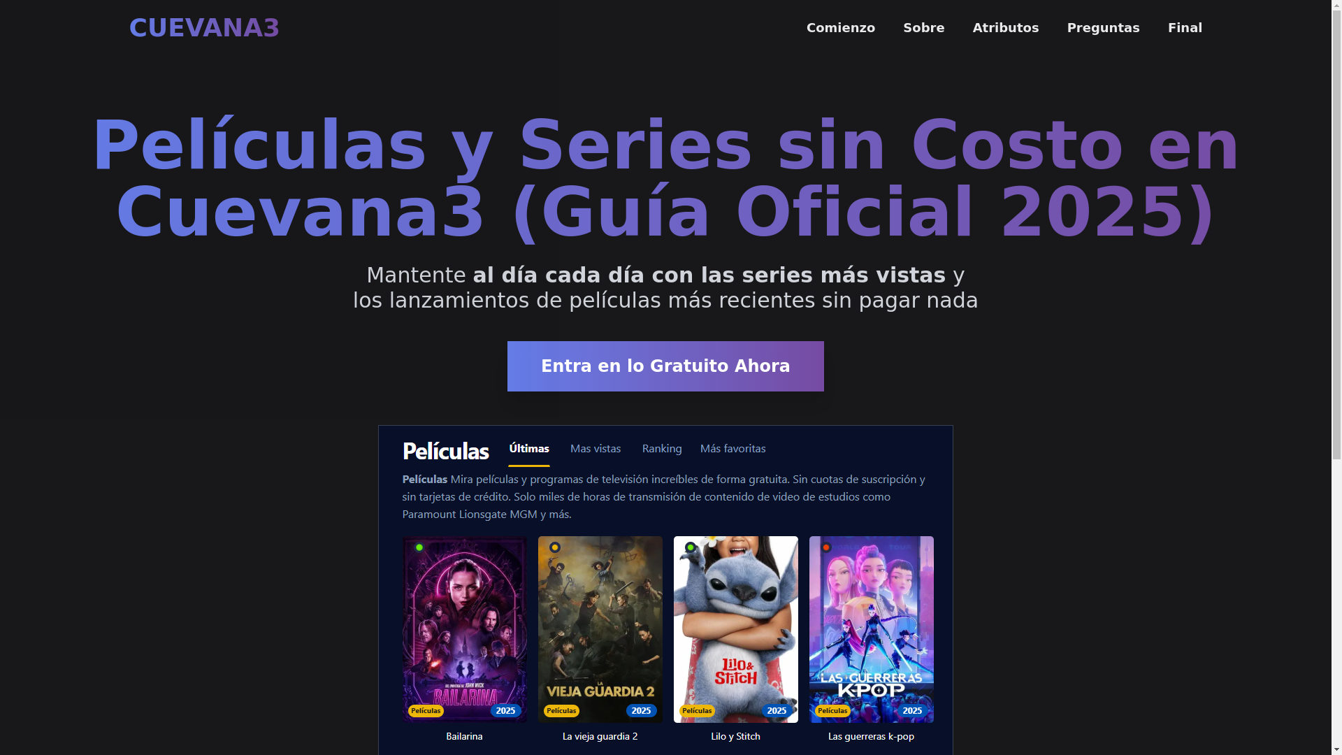 website screenshot of https://cuevana3-x7j8.pages.dev/