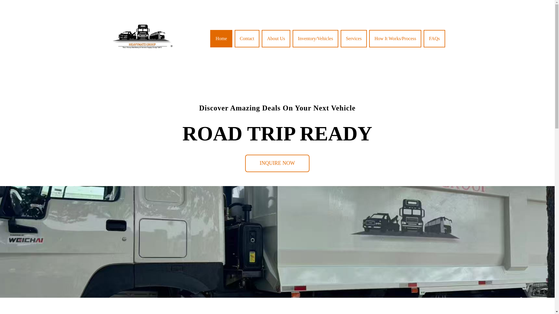 website screenshot of https://heavymatzgroup.com/