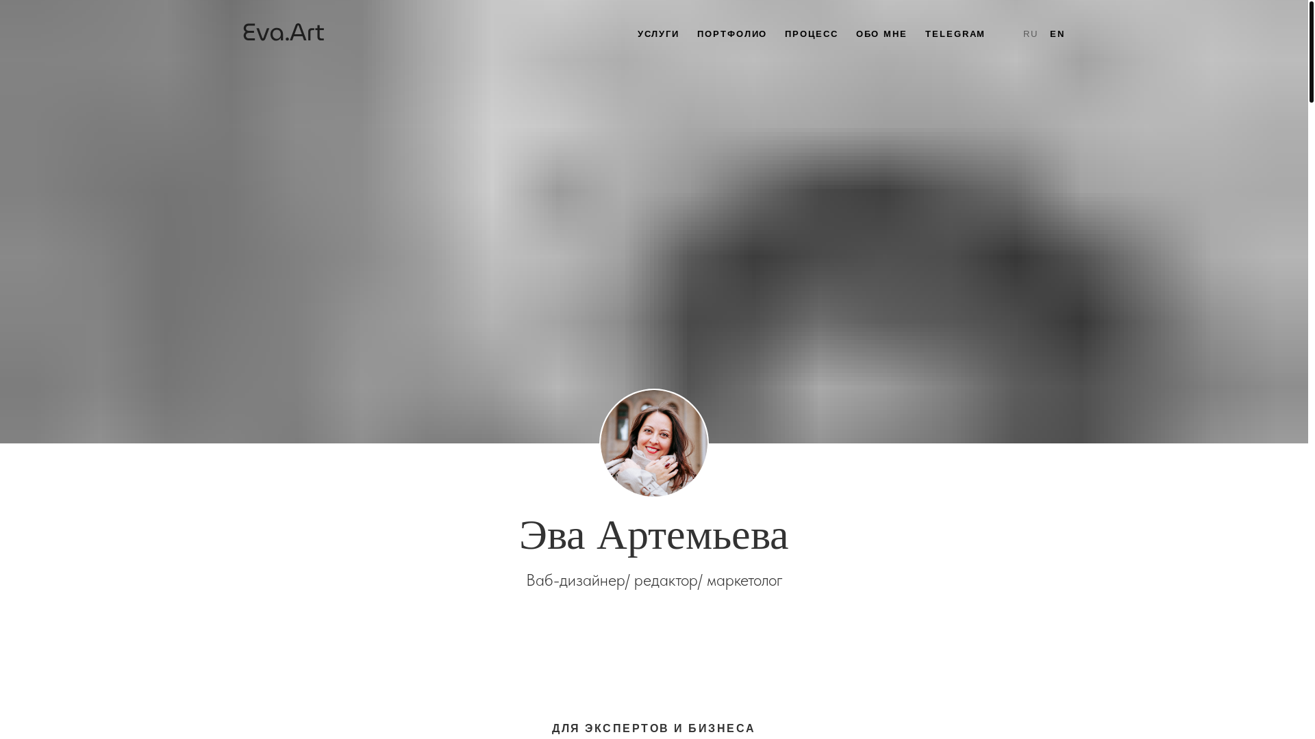 website screenshot of https://artemeva.website/