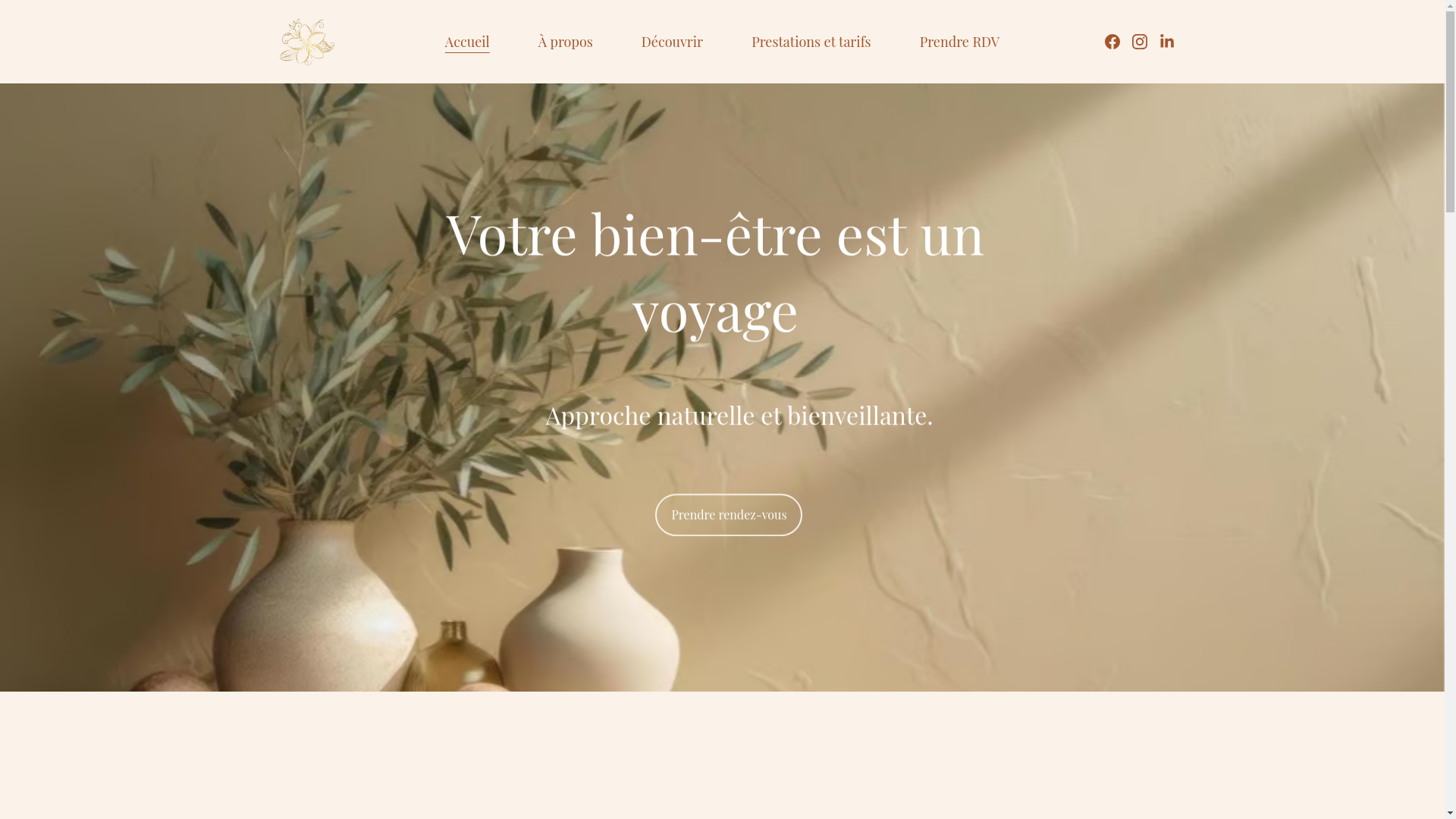 website screenshot of https://marionaturopathe.fr/