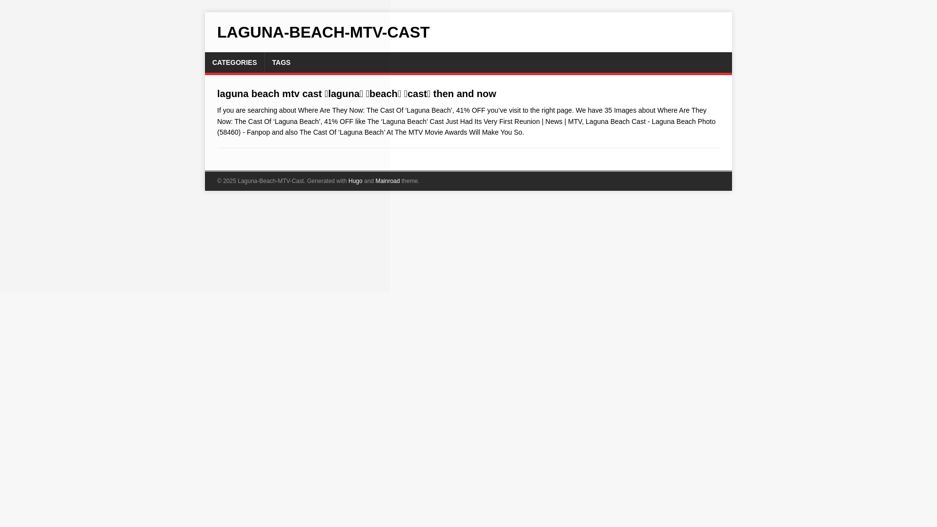 website screenshot of https://laguna-beach-mtv-cast.pages.dev/