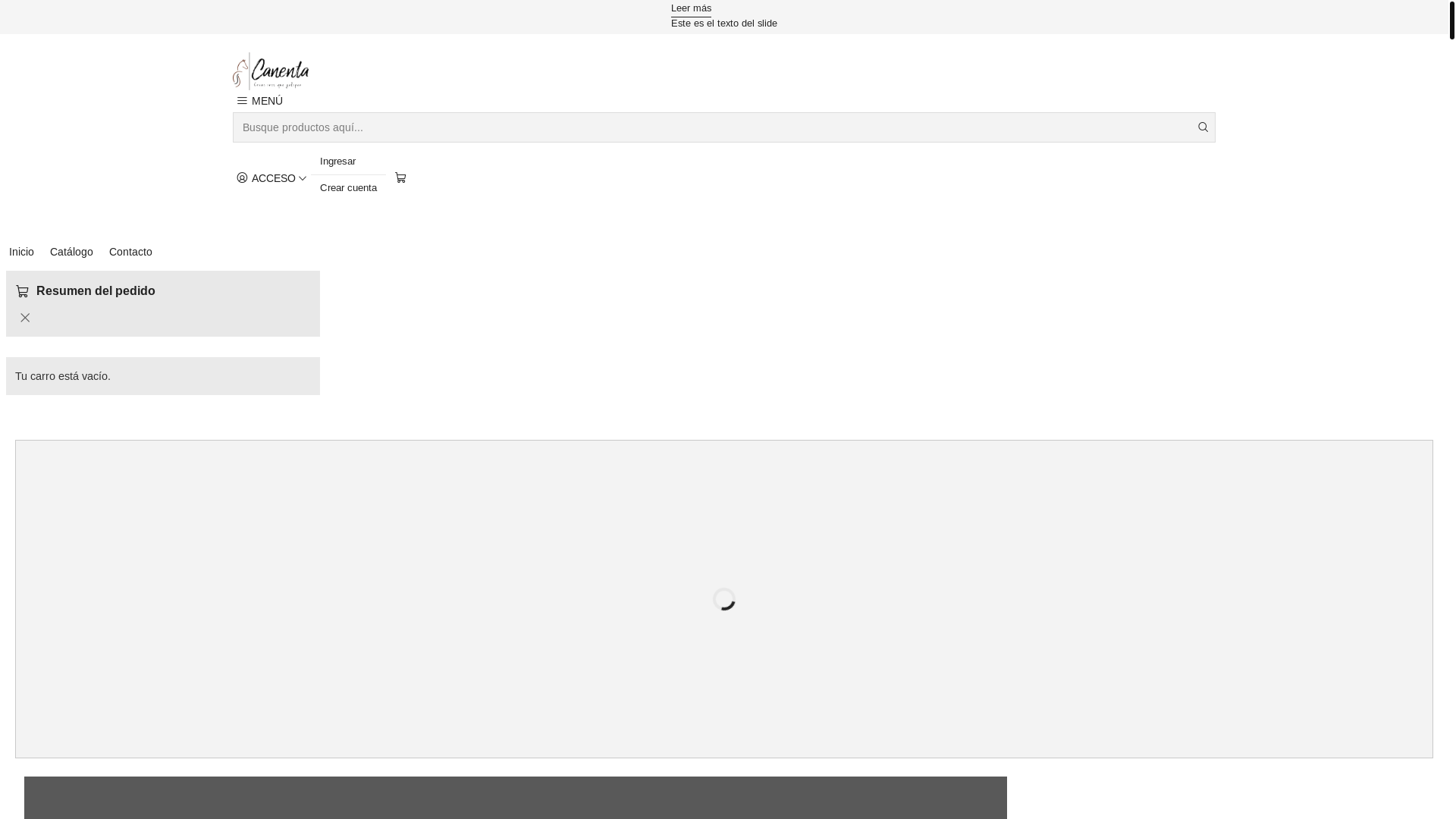 website screenshot of https://canenta.cl/
