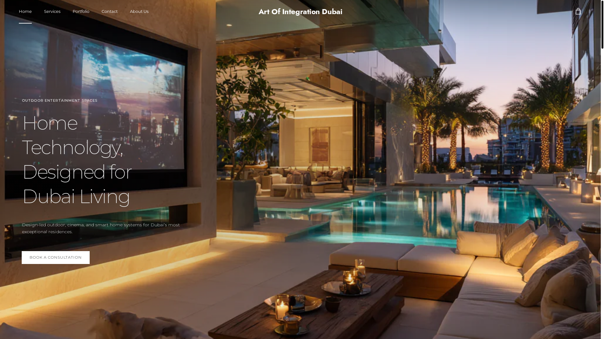 website screenshot of https://artofintegrationdubai.com/