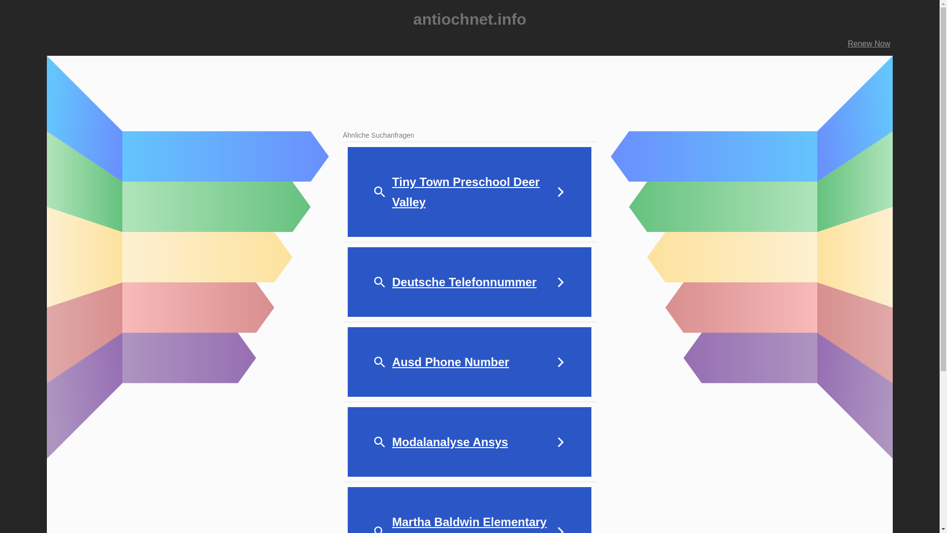 website screenshot of https://antiochnet.info/