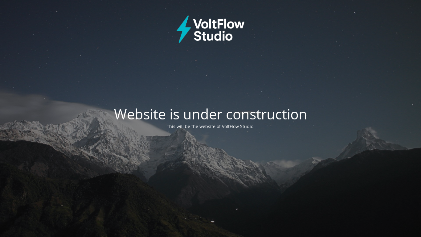 website screenshot of https://voltflowstudio.no/