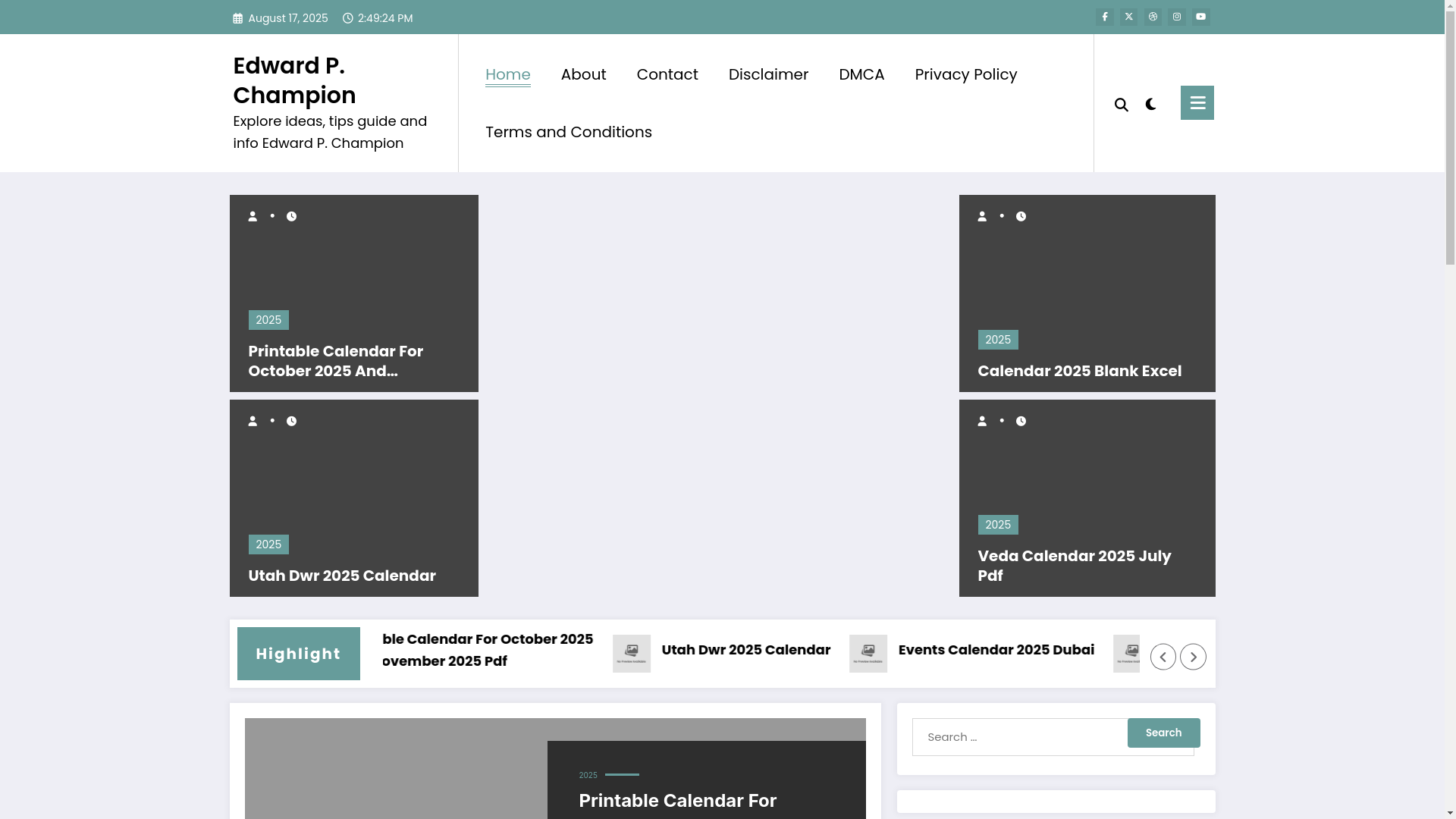 website screenshot of https://edwardpchampion.pages.dev/
