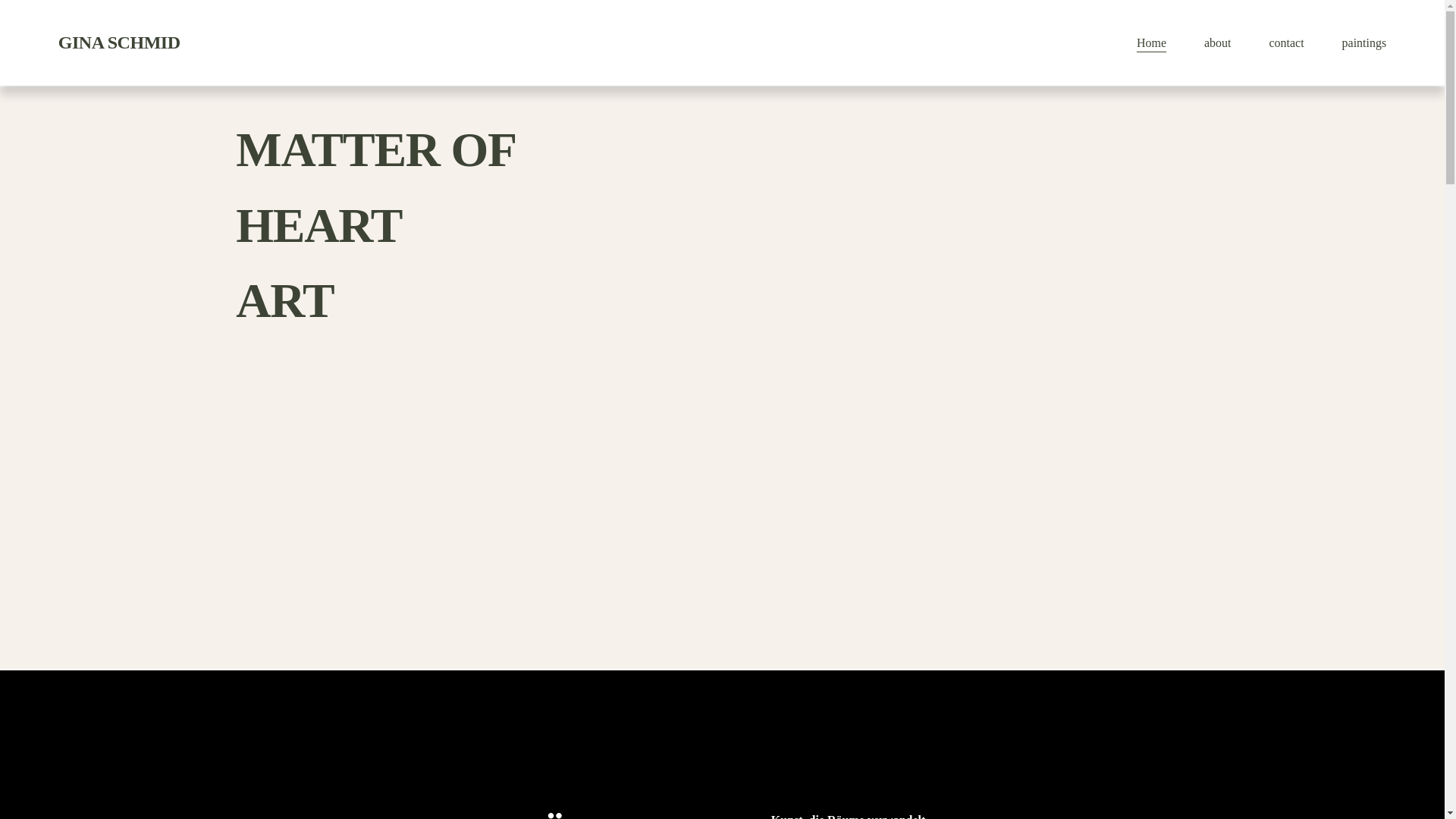 website screenshot of https://matterofheartart.com/