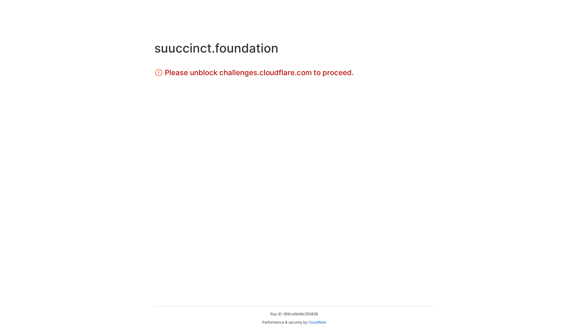 website screenshot of https://suuccinct.foundation/