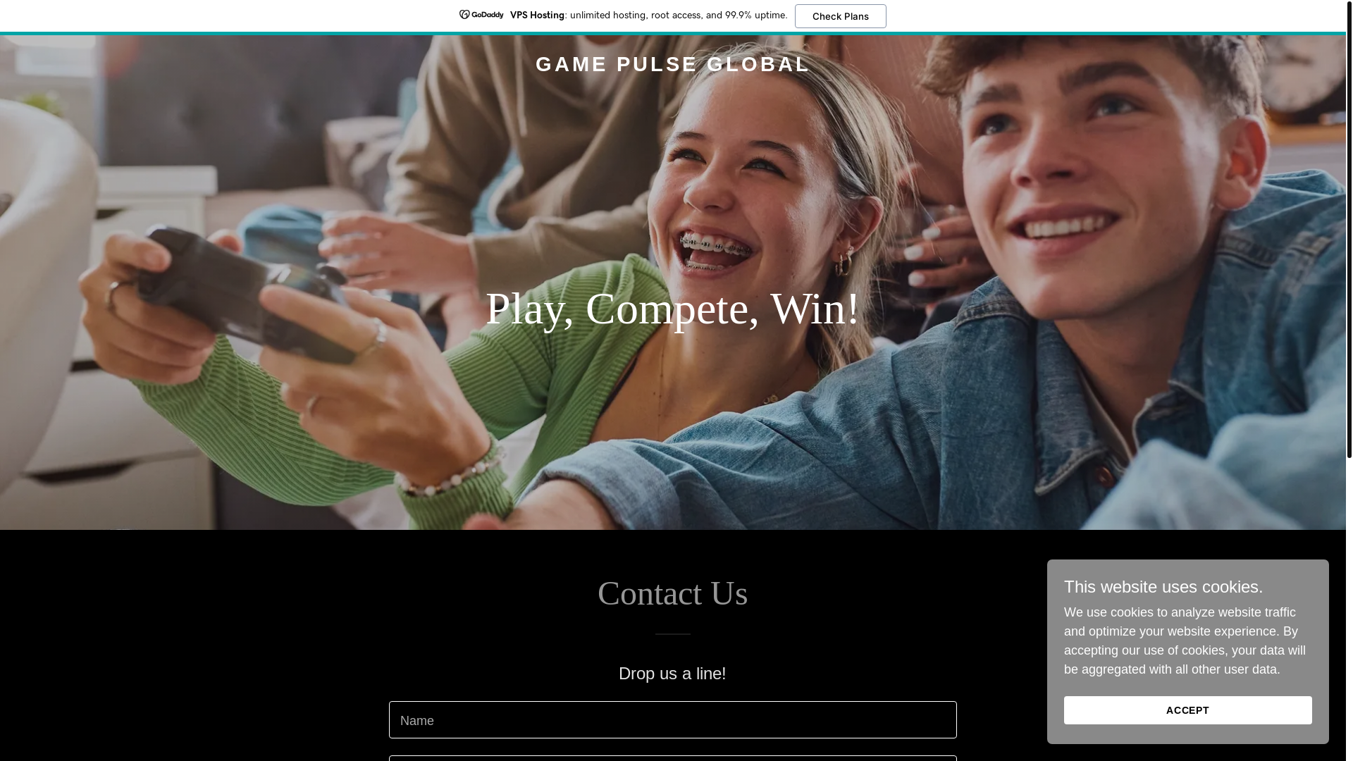 website screenshot of https://gamepulseglobal.com/