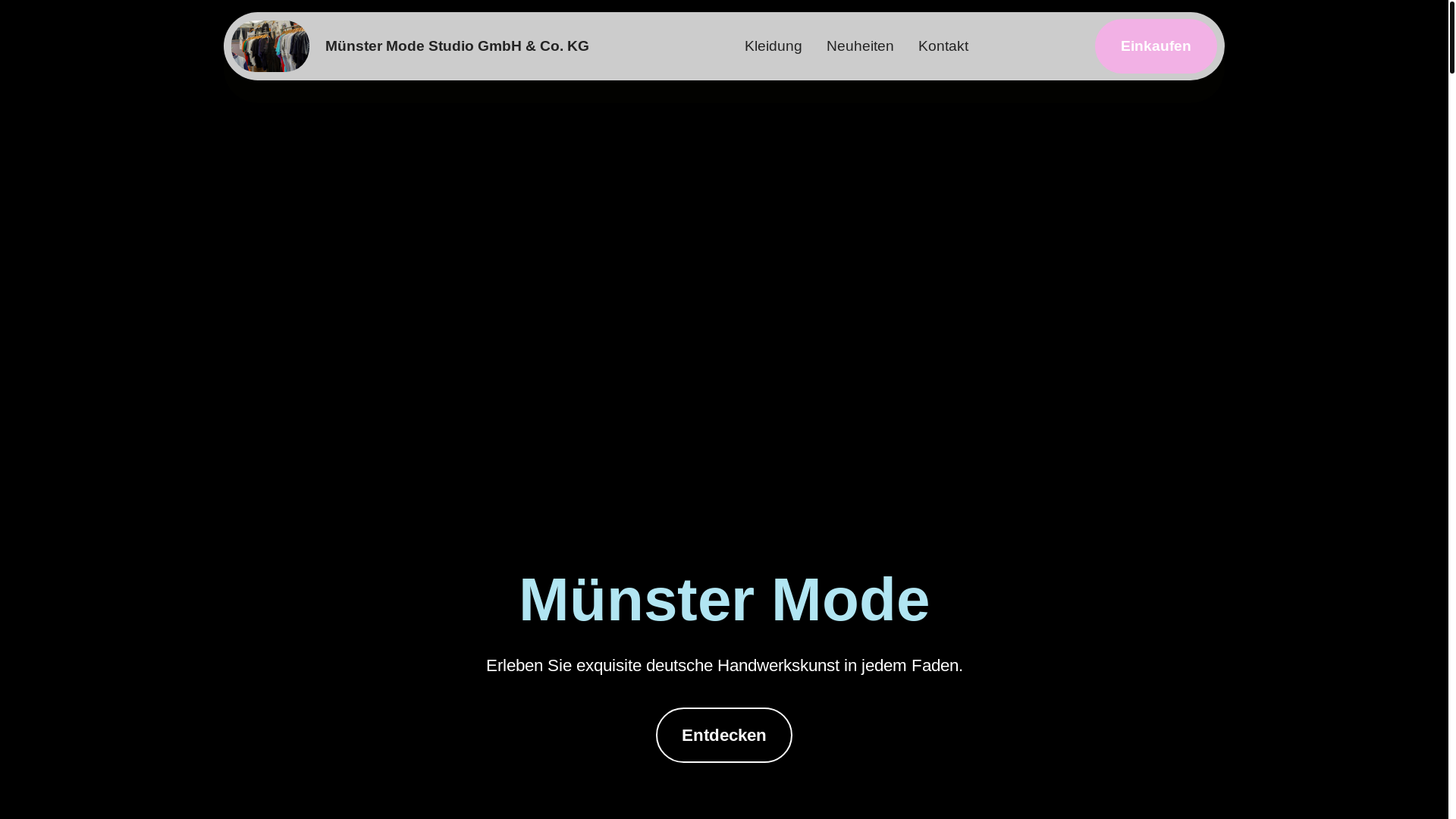 website screenshot of https://munstermodestudio.com/