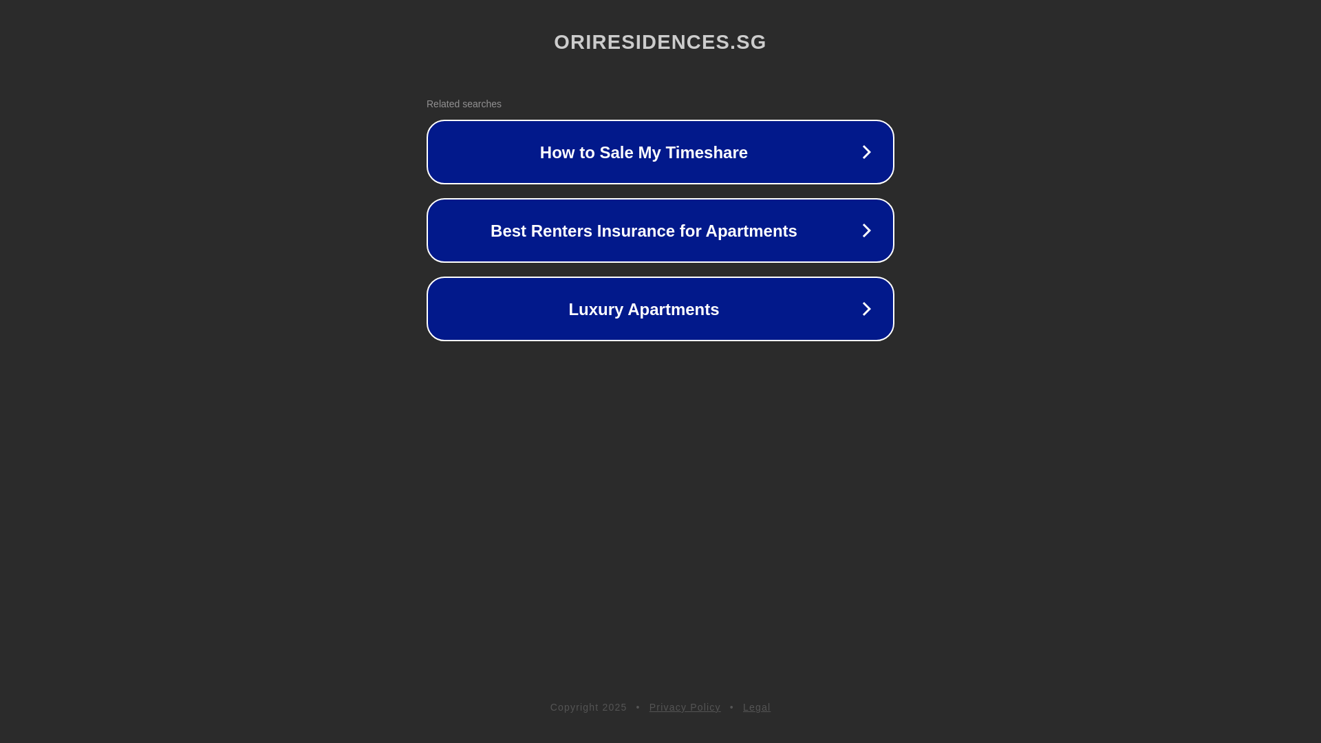 website screenshot of https://oriresidences.sg/