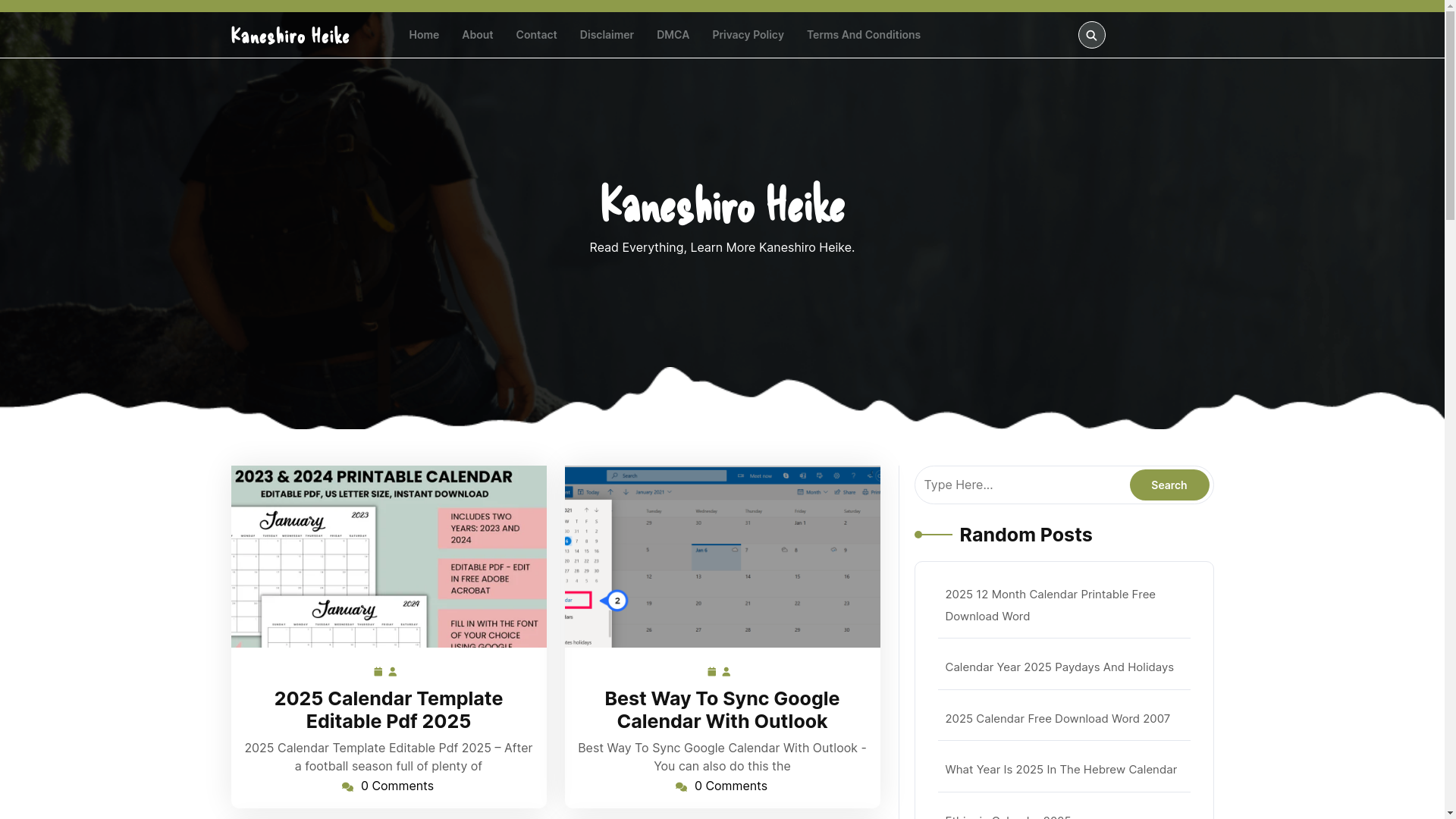 website screenshot of https://kaneshiroheike.pages.dev/