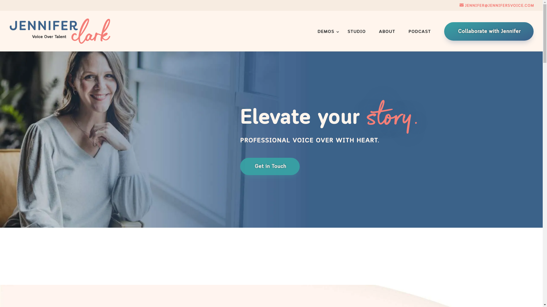 website screenshot of https://jennifersvoice.net/