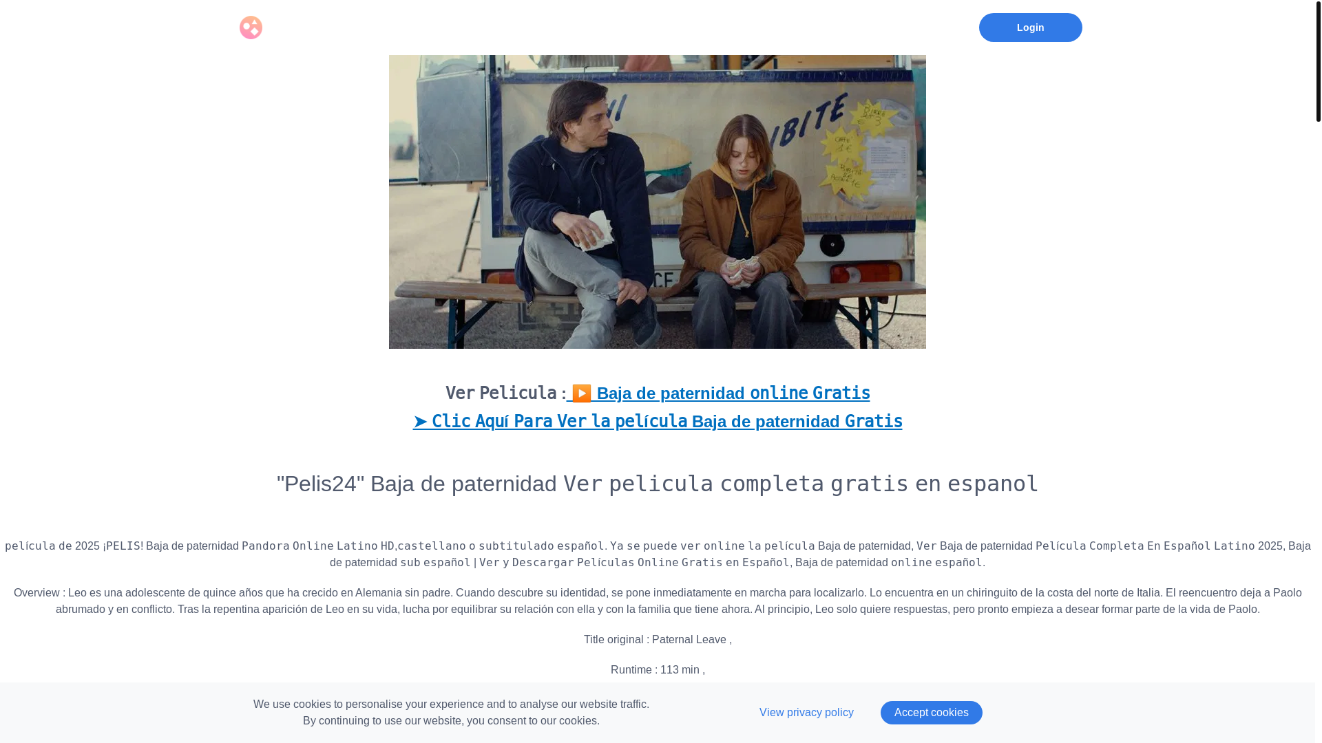 website screenshot of https://cuevana3verbajadepaternidadpelicula.graphy.com/