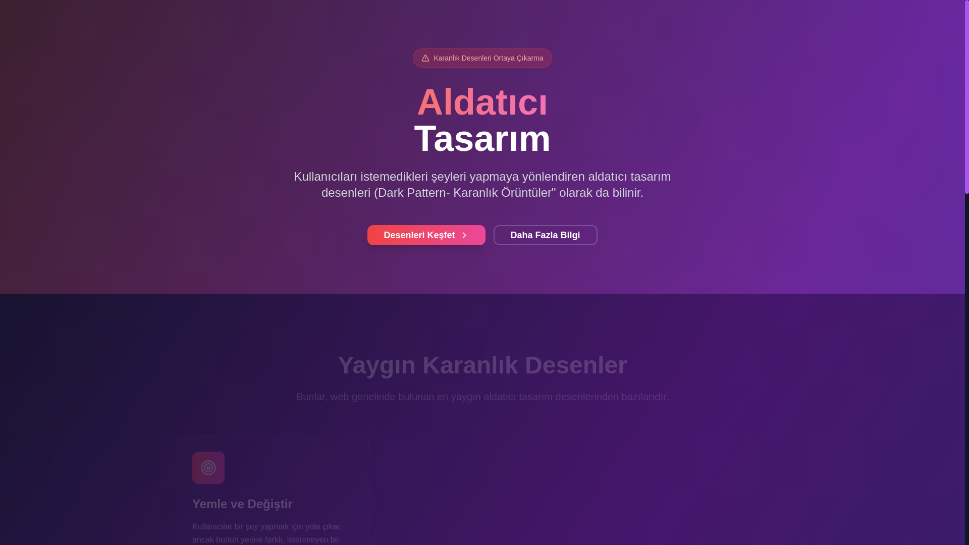 website screenshot of https://karanliktasarimlar.com/