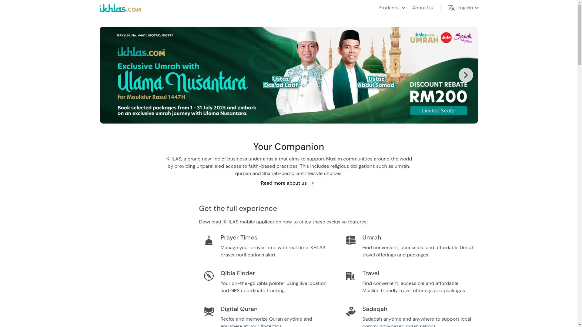 website screenshot of https://ikhlas-web-home-next-stg.pages.dev/