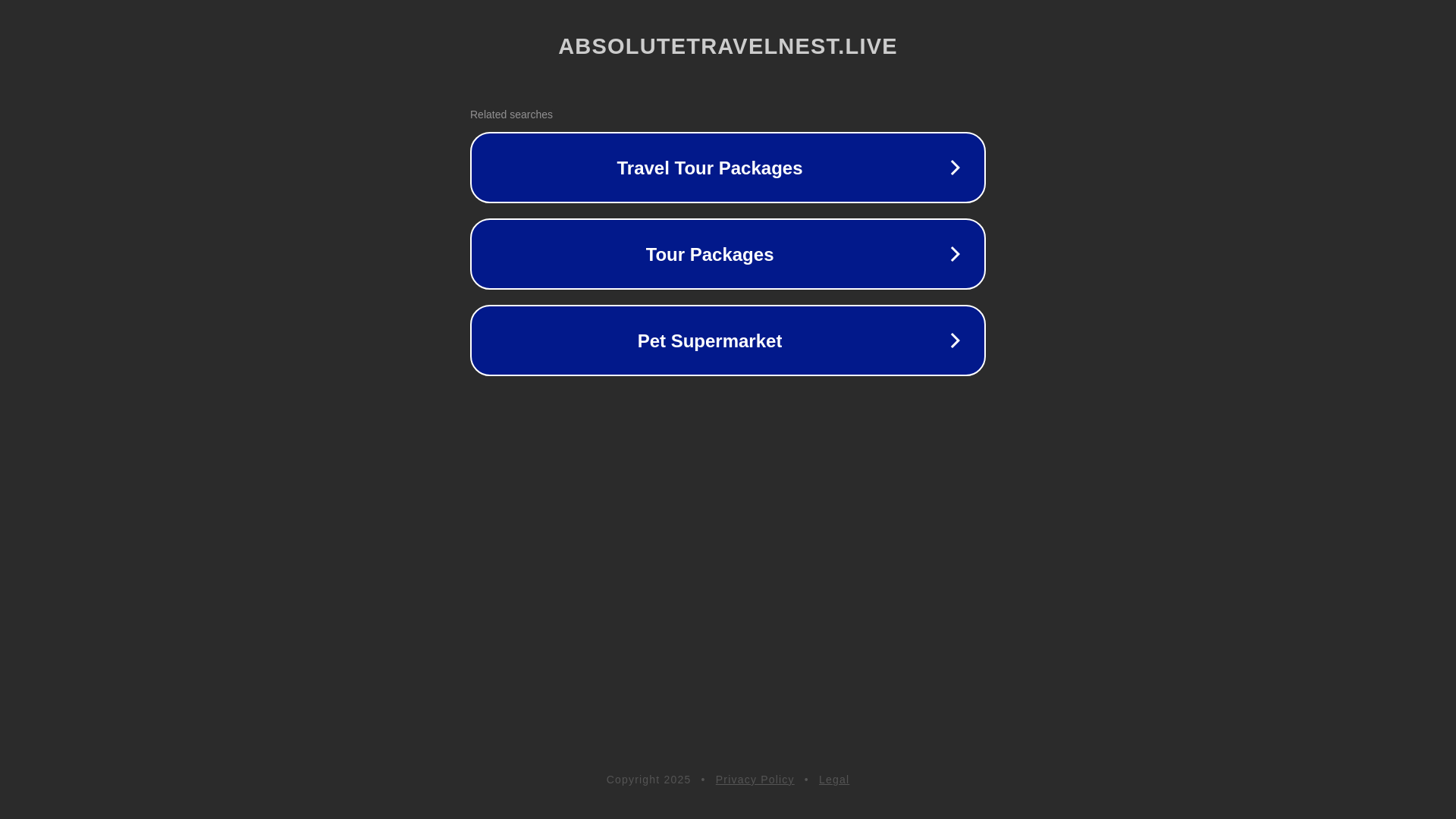 website screenshot of https://absolutetravelnest.live/