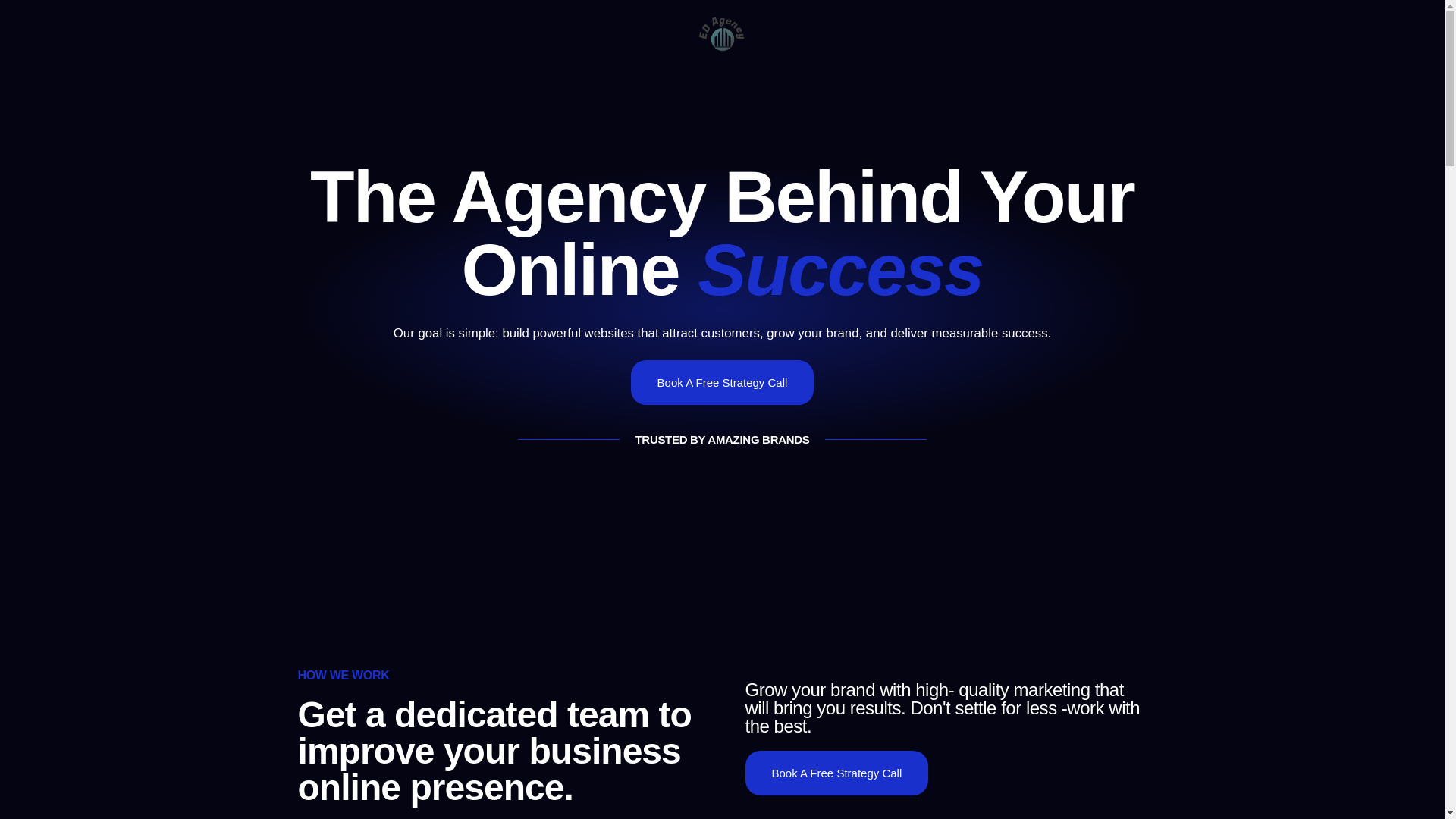 website screenshot of https://edagency.ca/
