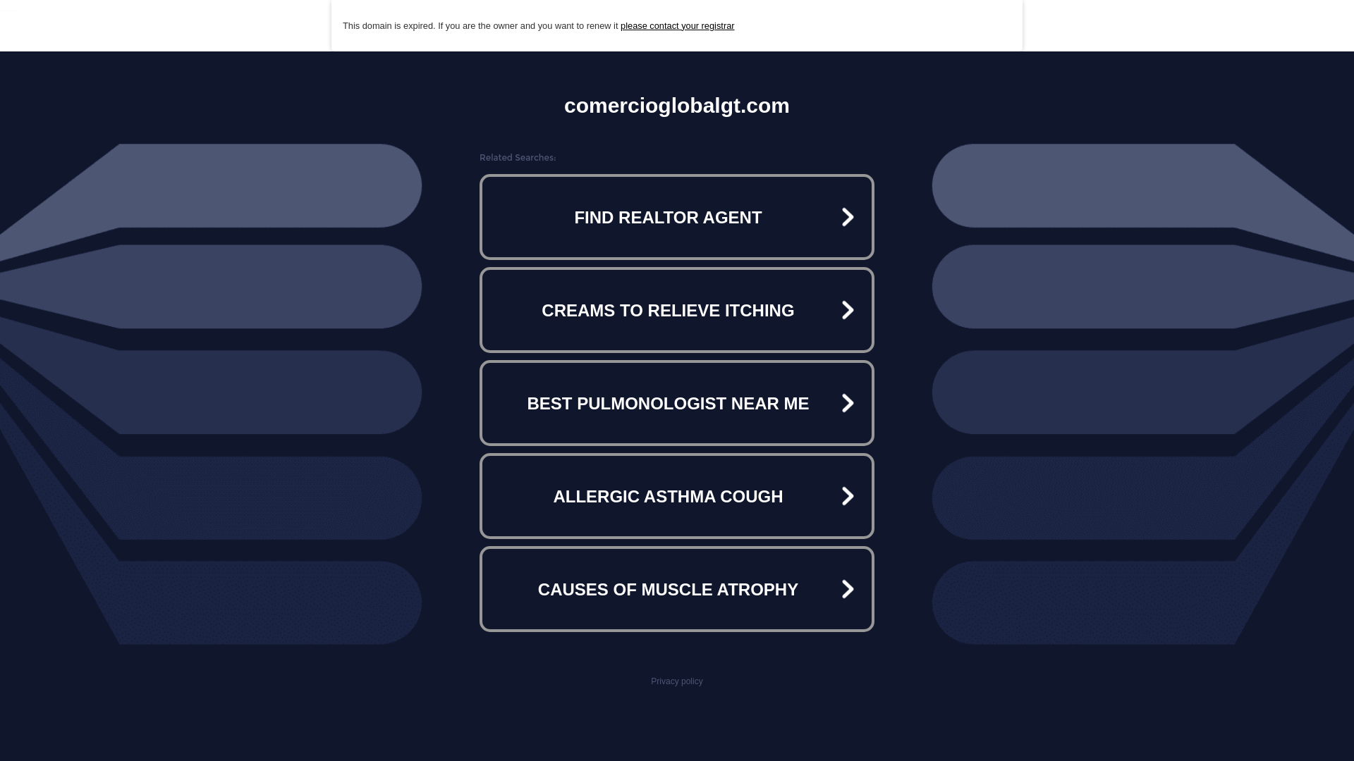 website screenshot of https://comercioglobalgt.com/