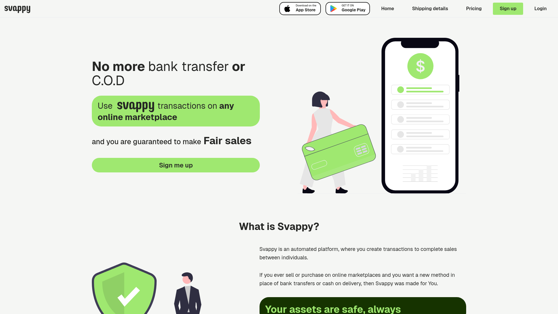 website screenshot of https://svappy-preview.pages.dev/