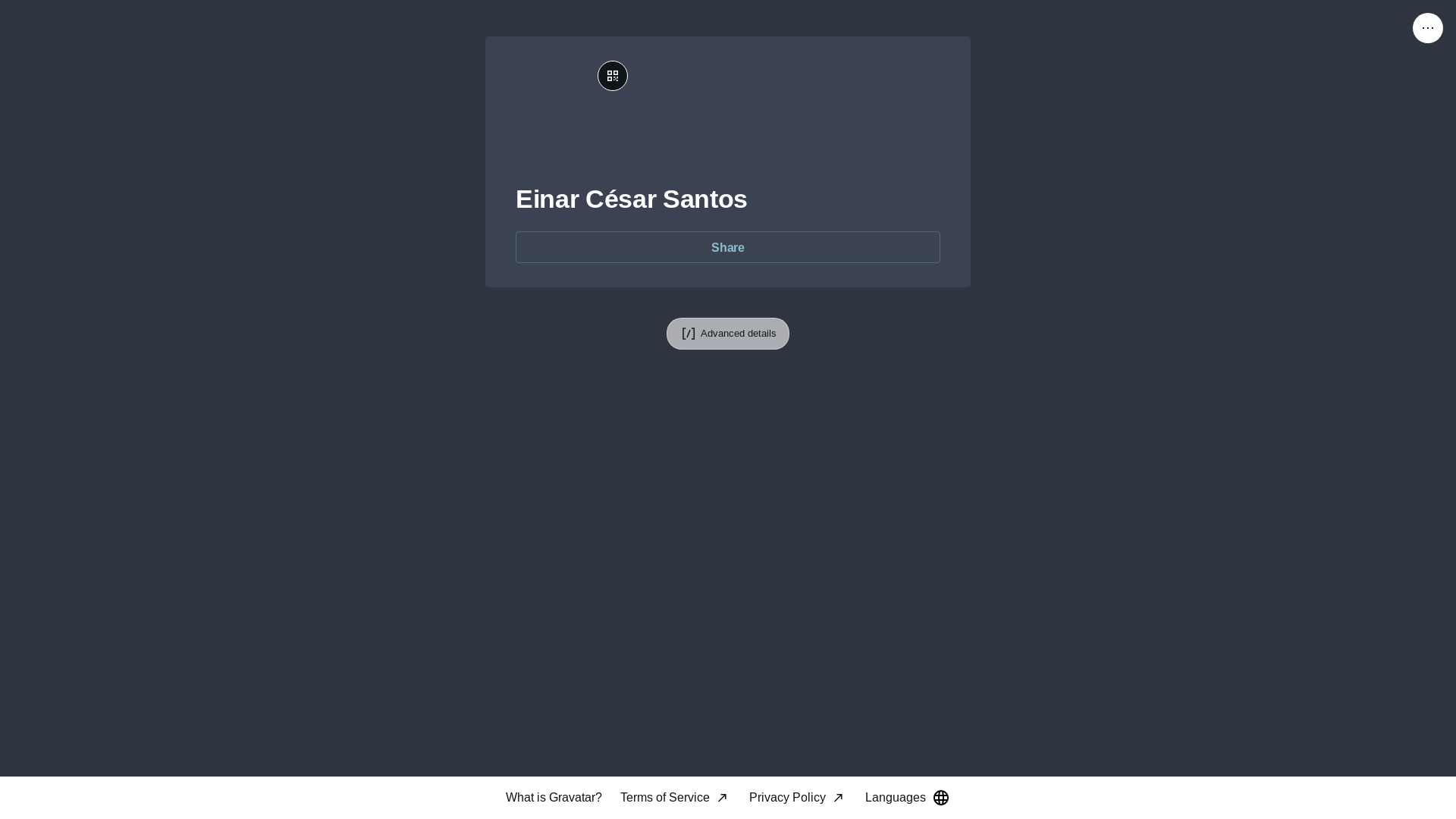 website screenshot of https://einarcesar.link/