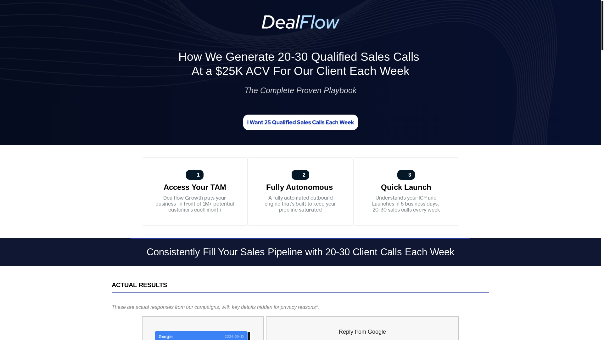 website screenshot of https://dealflowprocess.info/