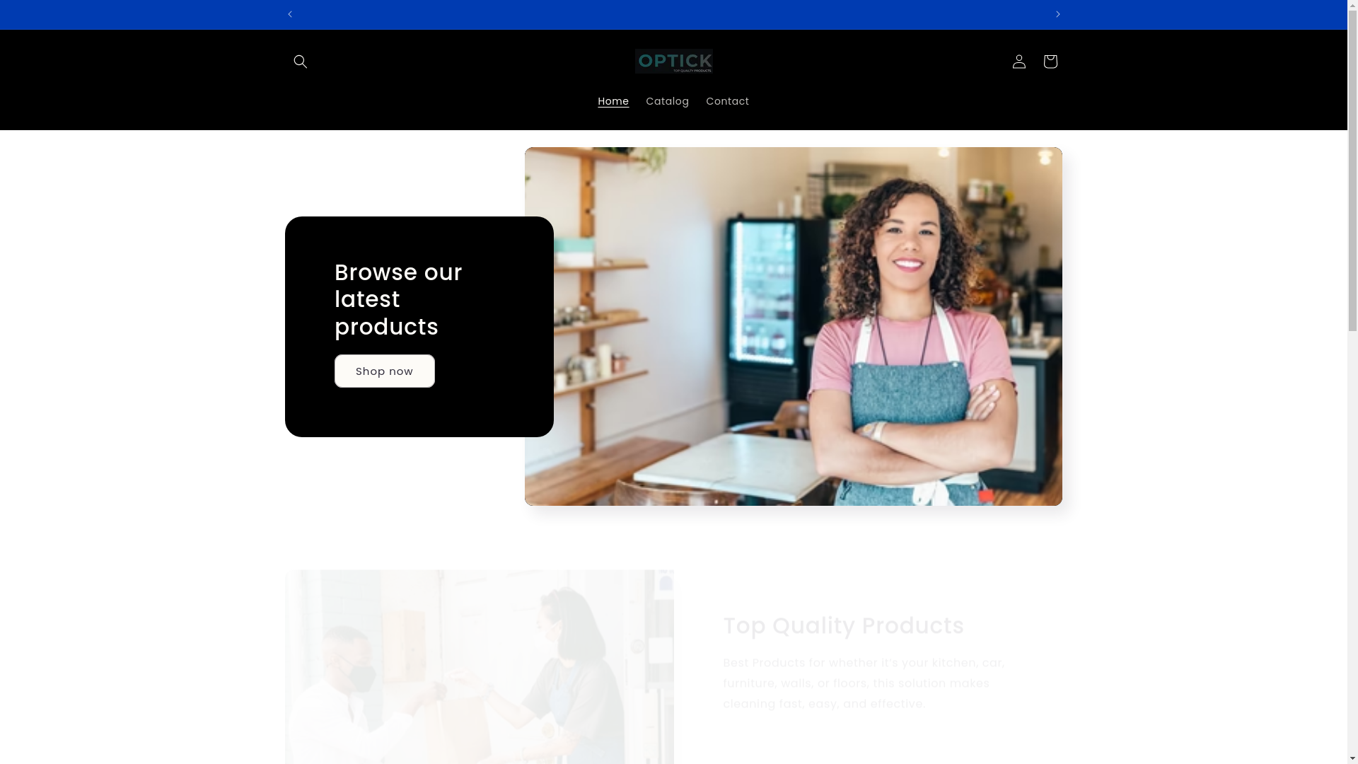 website screenshot of https://optick.store/