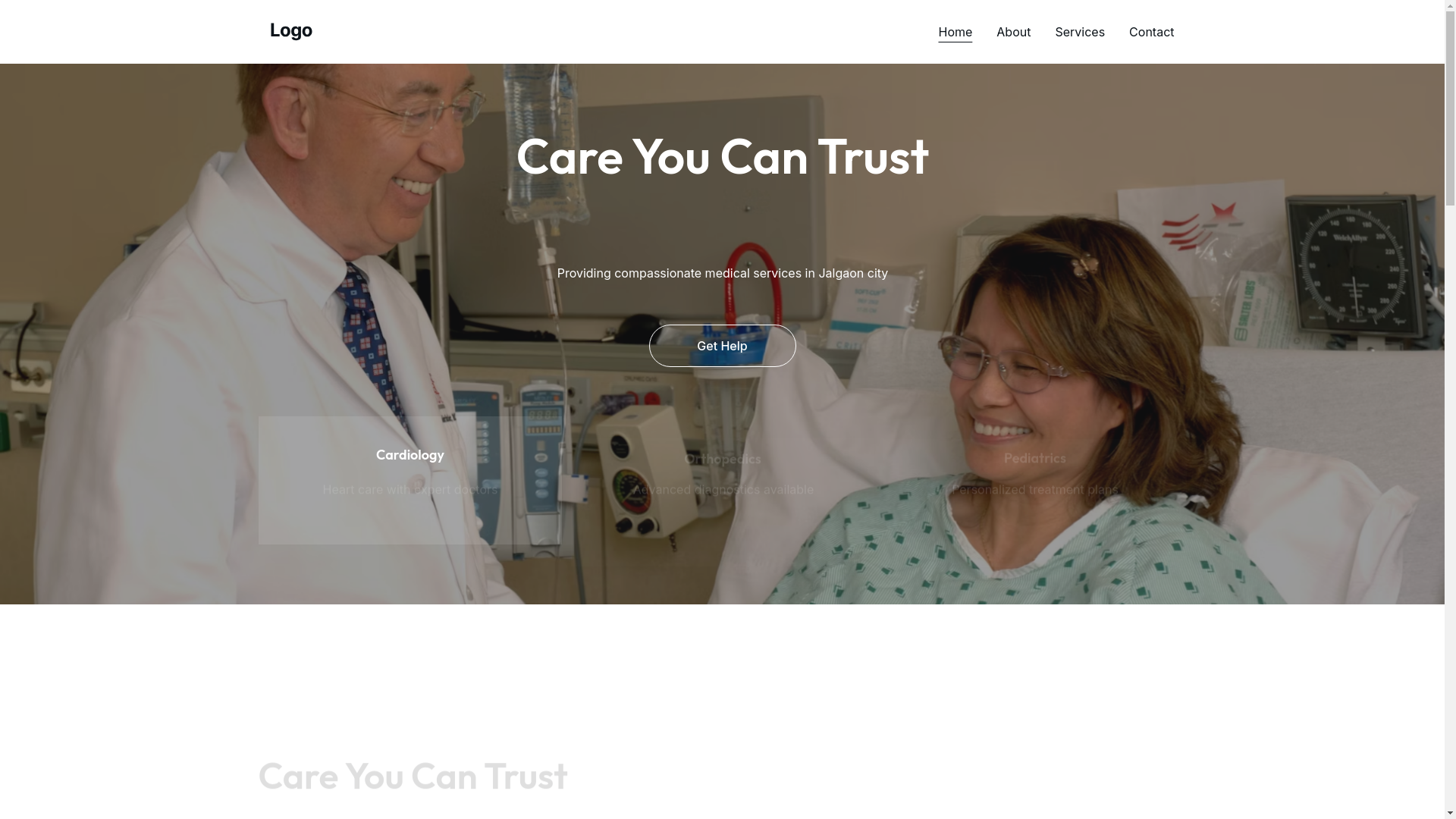 website screenshot of https://samarthahospital.org/